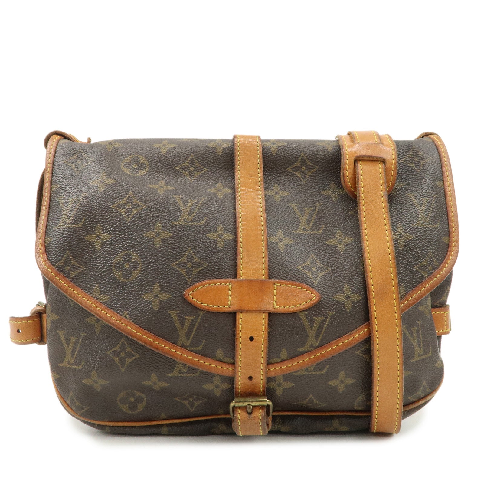 Louis Vuitton Monogram Saumur 30 Crossbody Bag Shoulder Bag M42256 Used
