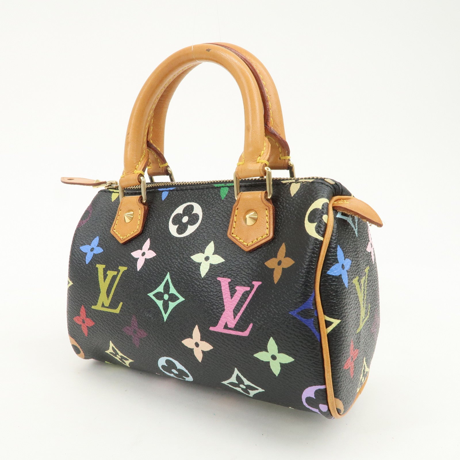 Louis Vuitton Monogram Multicolor Mini Speedy Mini Bag Noir M92644
