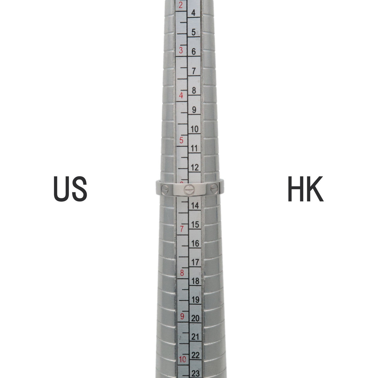 Cartier Mini Love Ring #52 18KWG 750WG White Gold US6-6.5 EU51.5