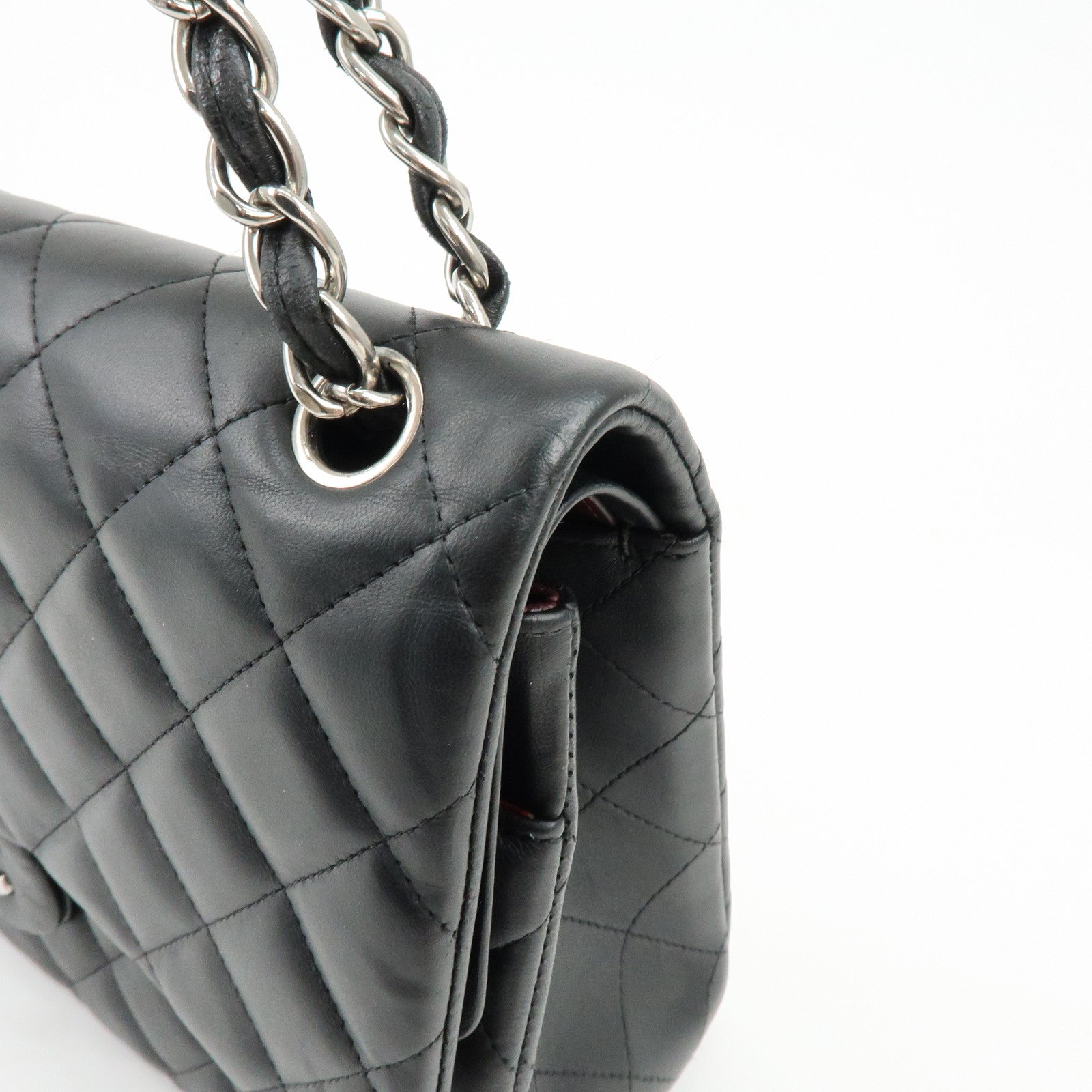 Chanel Large Matelasse 30 Large Lamb Skin Double Flap Shoulder Bag
