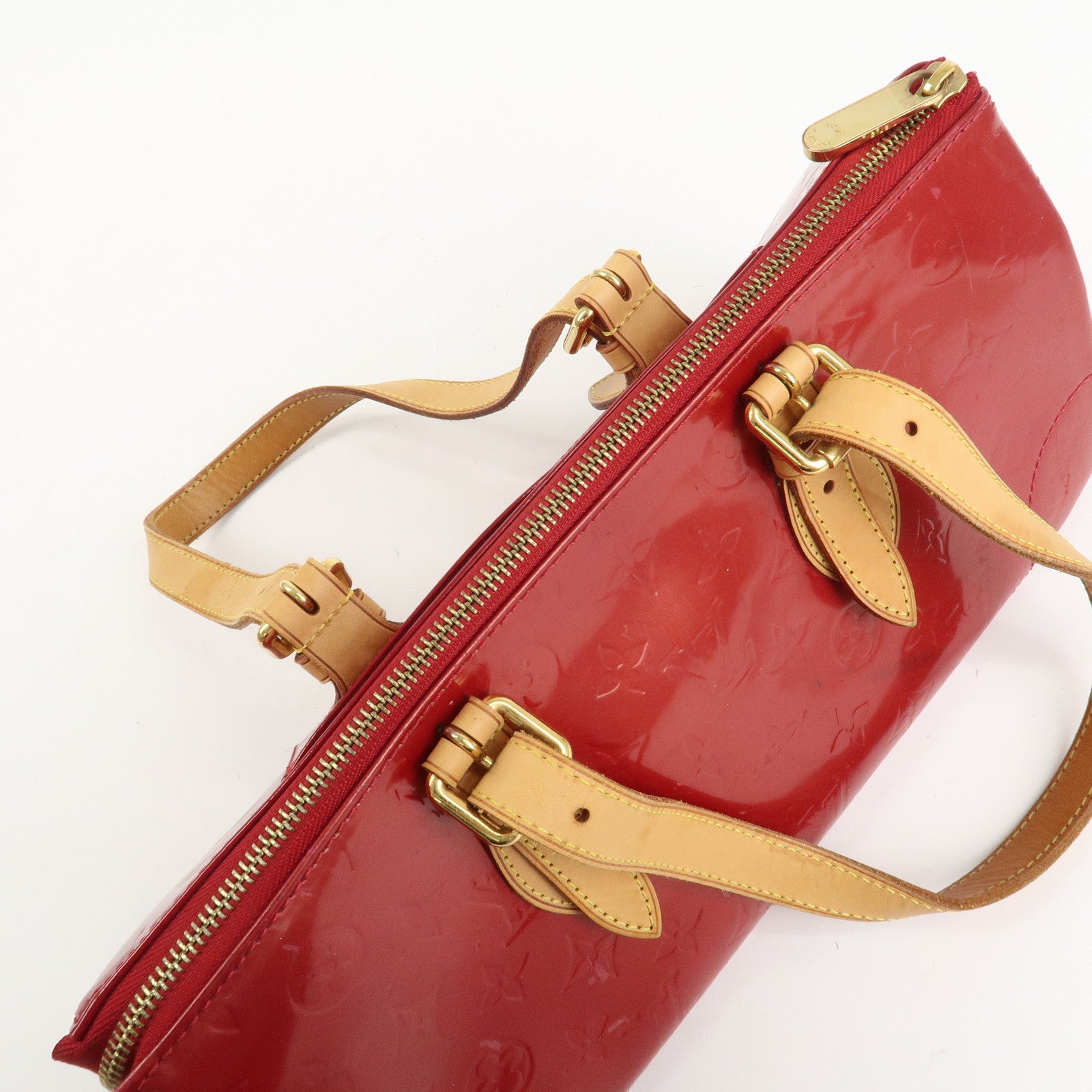 Louis Vuitton Vernis Rosewood Avenue Hand Bag Pomme D'Amour M93507 Used