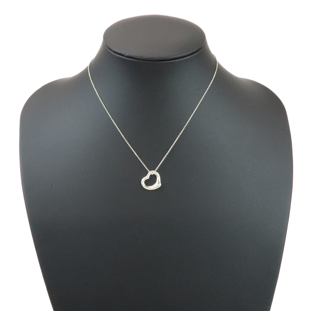Tiffany & Co Open Heart Necklace SV925 Silver