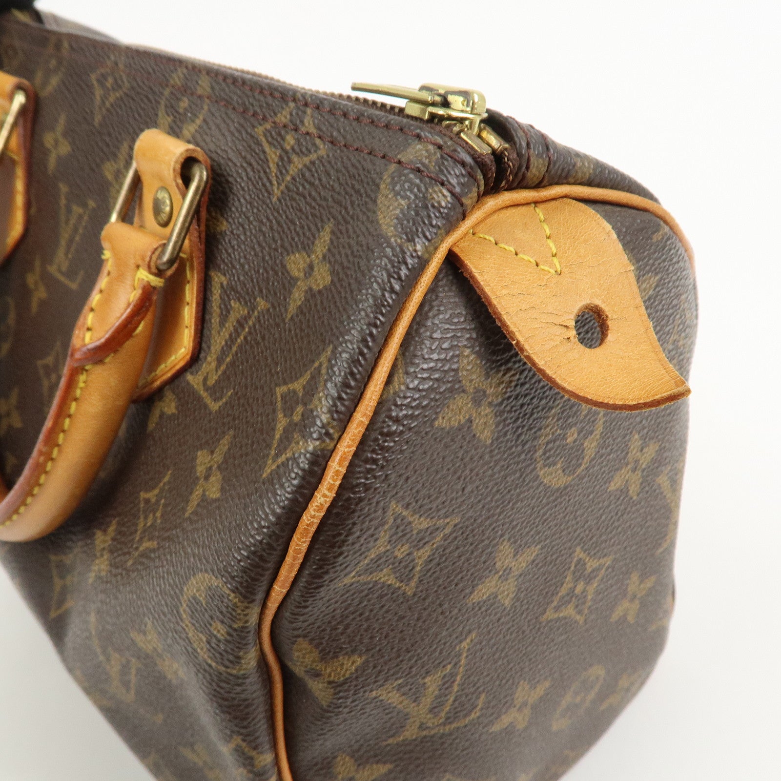 Louis Vuitton Monogram Speedy 25 Boston Bag Hand Bag Brown M41528