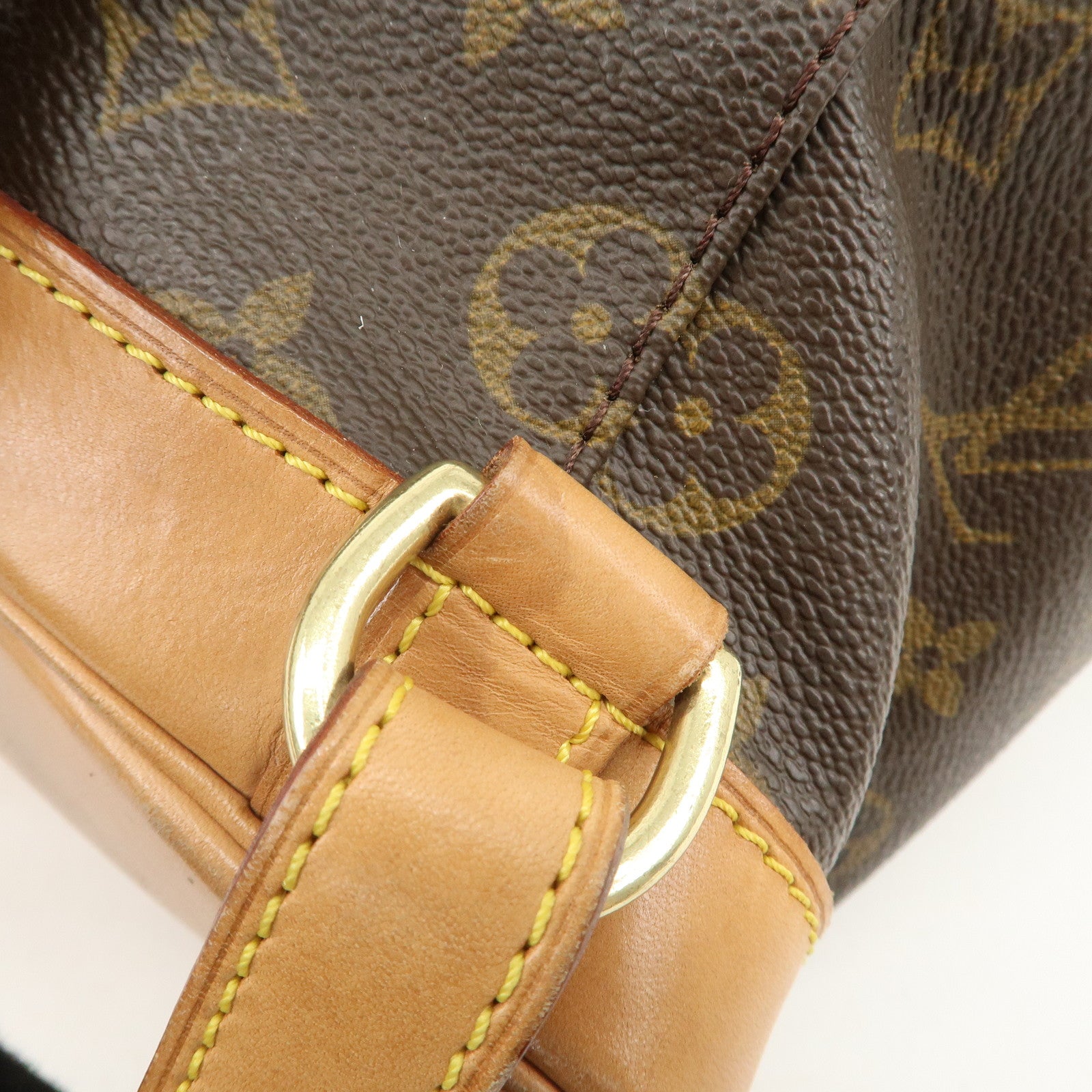 Louis Vuitton Monogram Montsouris MM Back Pack Brown M51136 Used