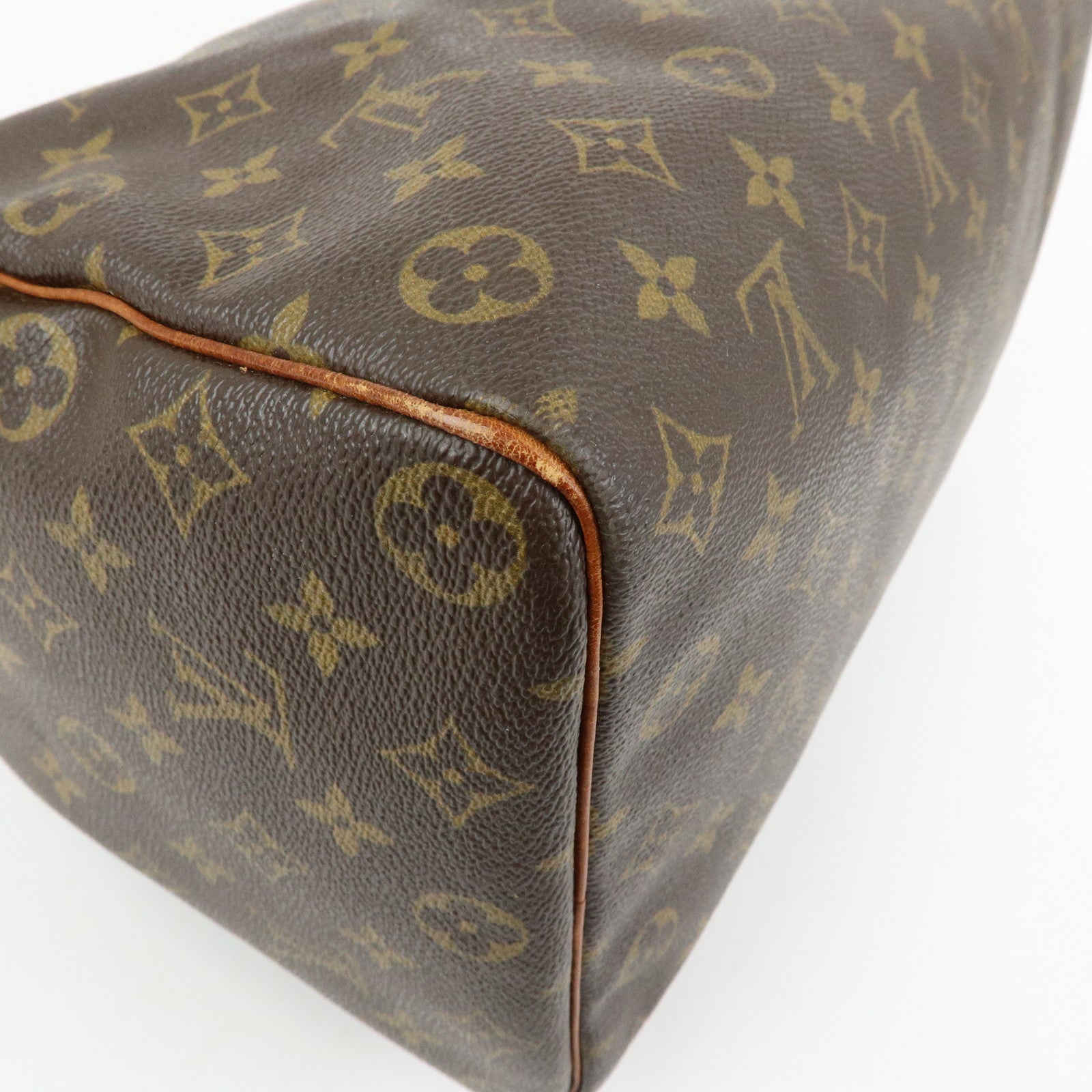 Louis Vuitton Monogram Speedy 35 Boston Bag Hand Bag Brown M41524