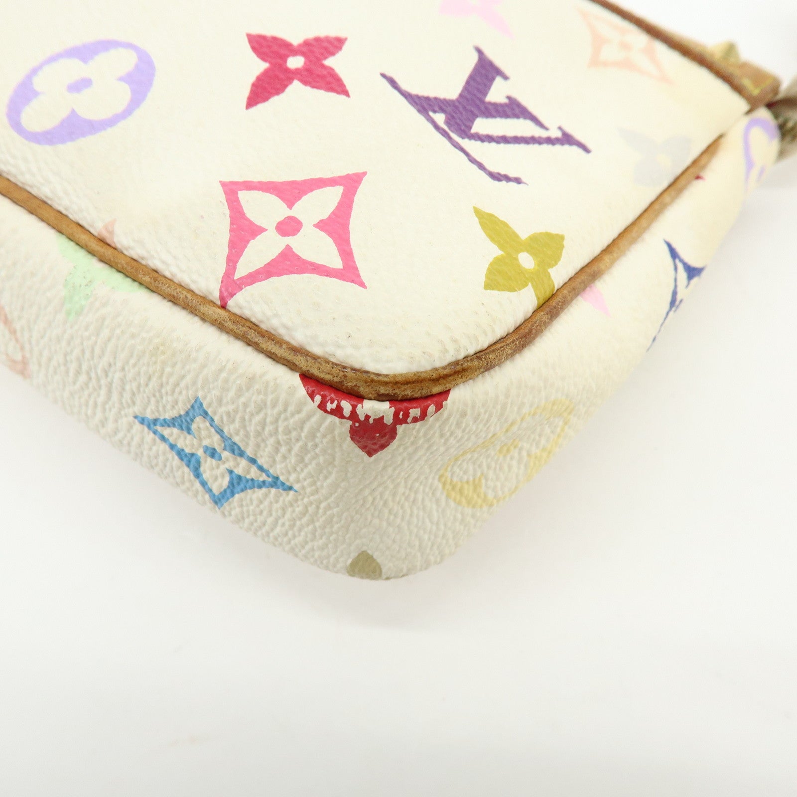Louis Vuitton Monogram Multicolor Pochette Accessoires Blanc M92649