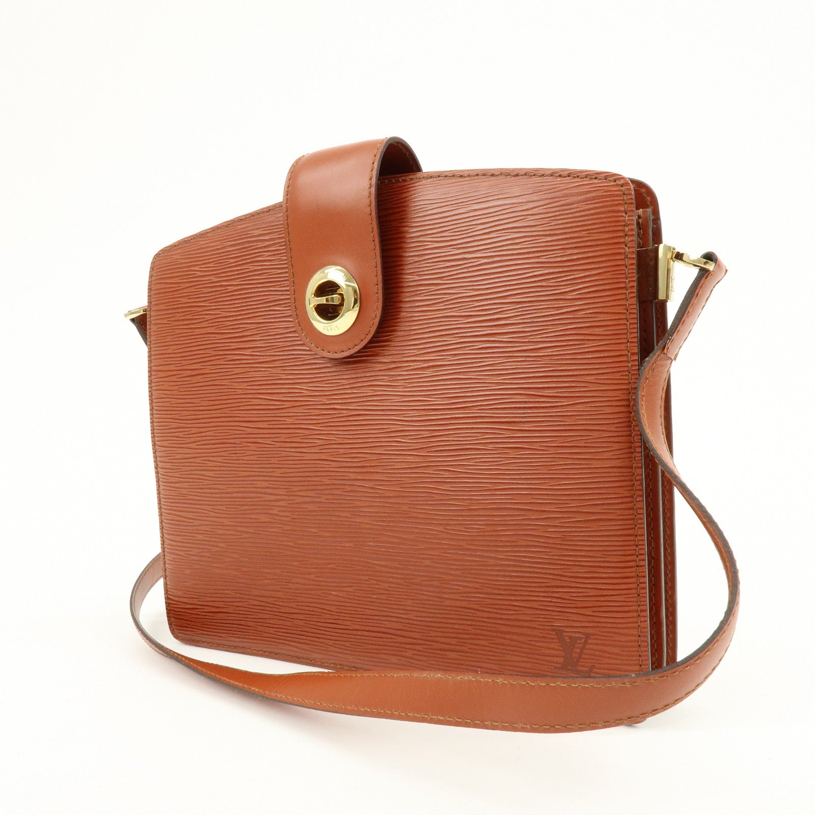 Louis Vuitton Epi Leather Capucines Shoulder Bag Kenya Brown M52343
