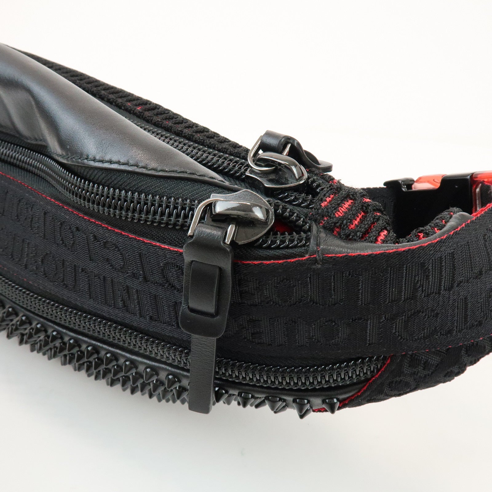 Christian Louboutin Paris New York City Leather Body Bag Black