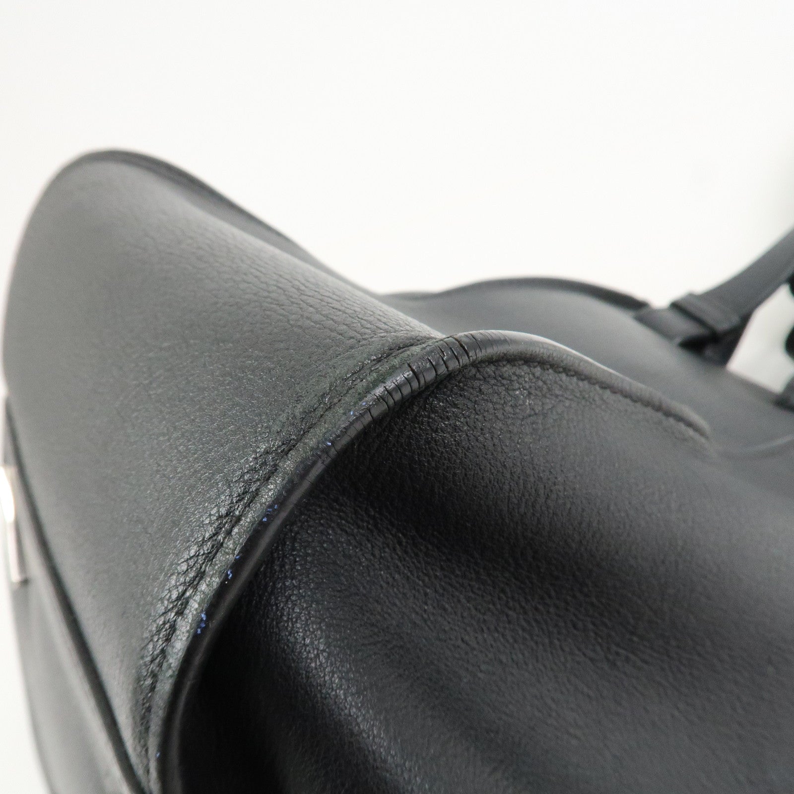 LOEWE Hammock Medium Leather Shoulder Bag Hand Bag Black