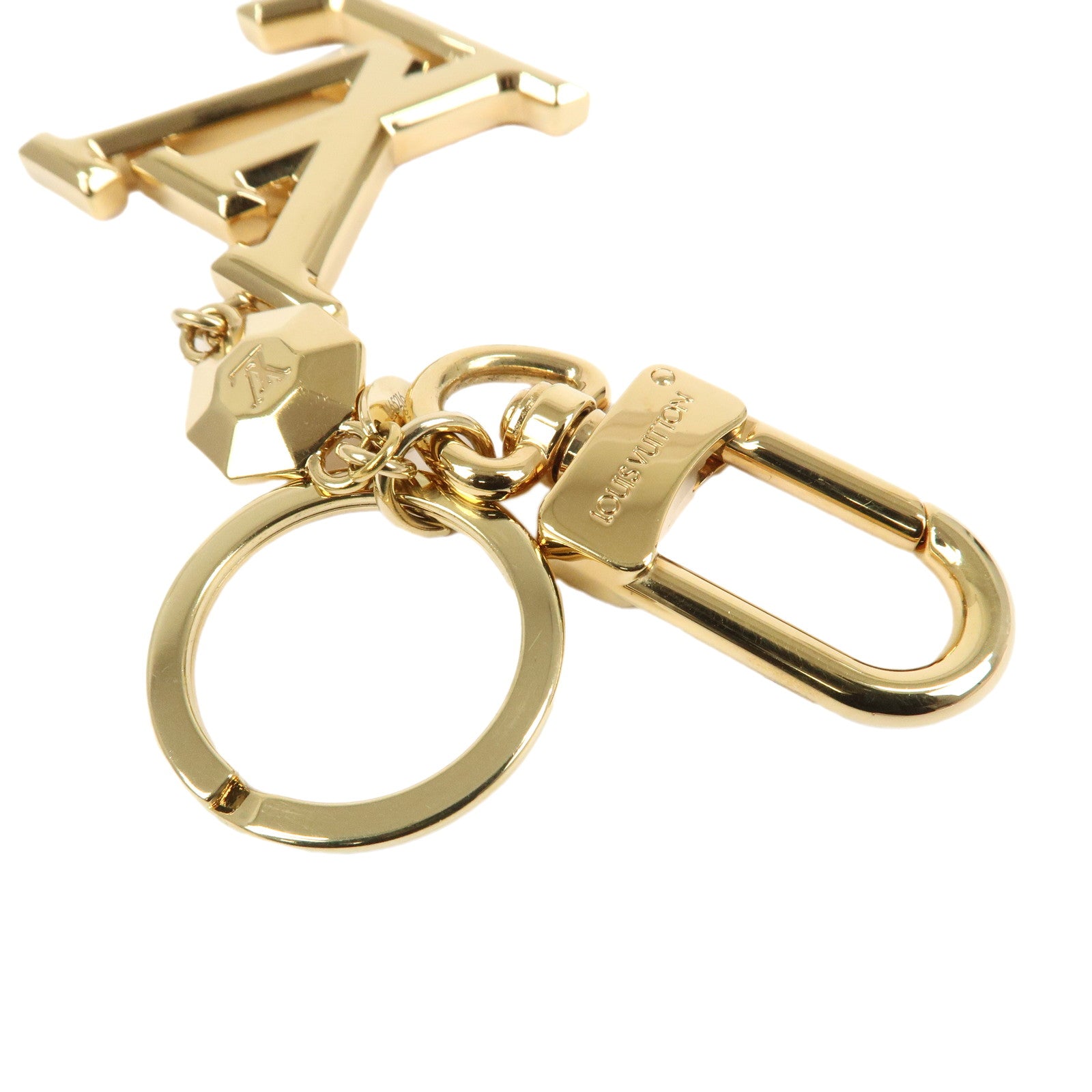 Louis Vuitton Porte Cles LV Facettes Bag Charm Gold M65216