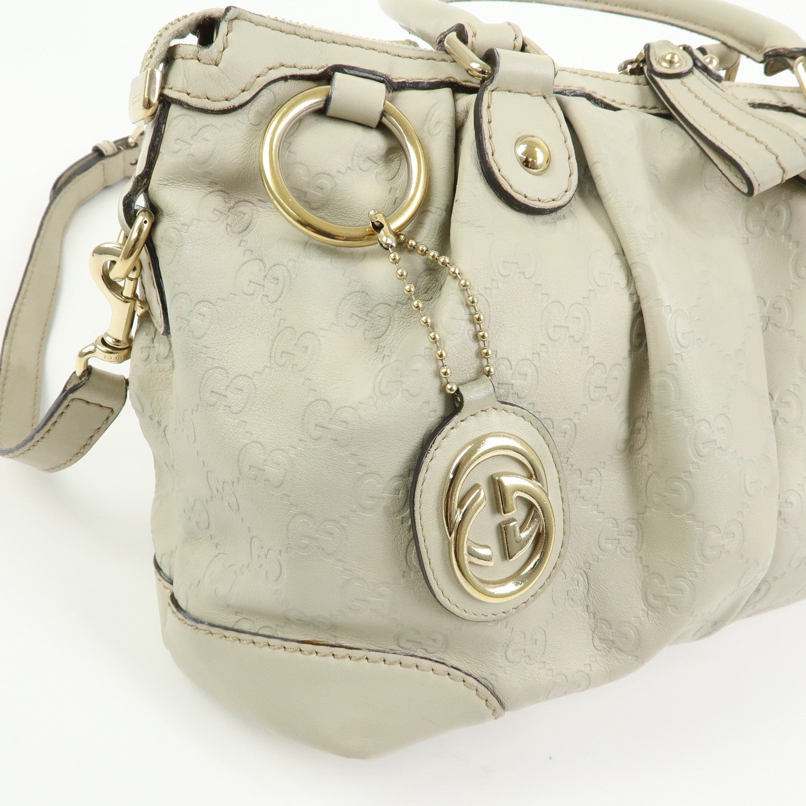 GUCCI Sukey Interlocking G Guccissima Leather 2Way Hand Bag 247902