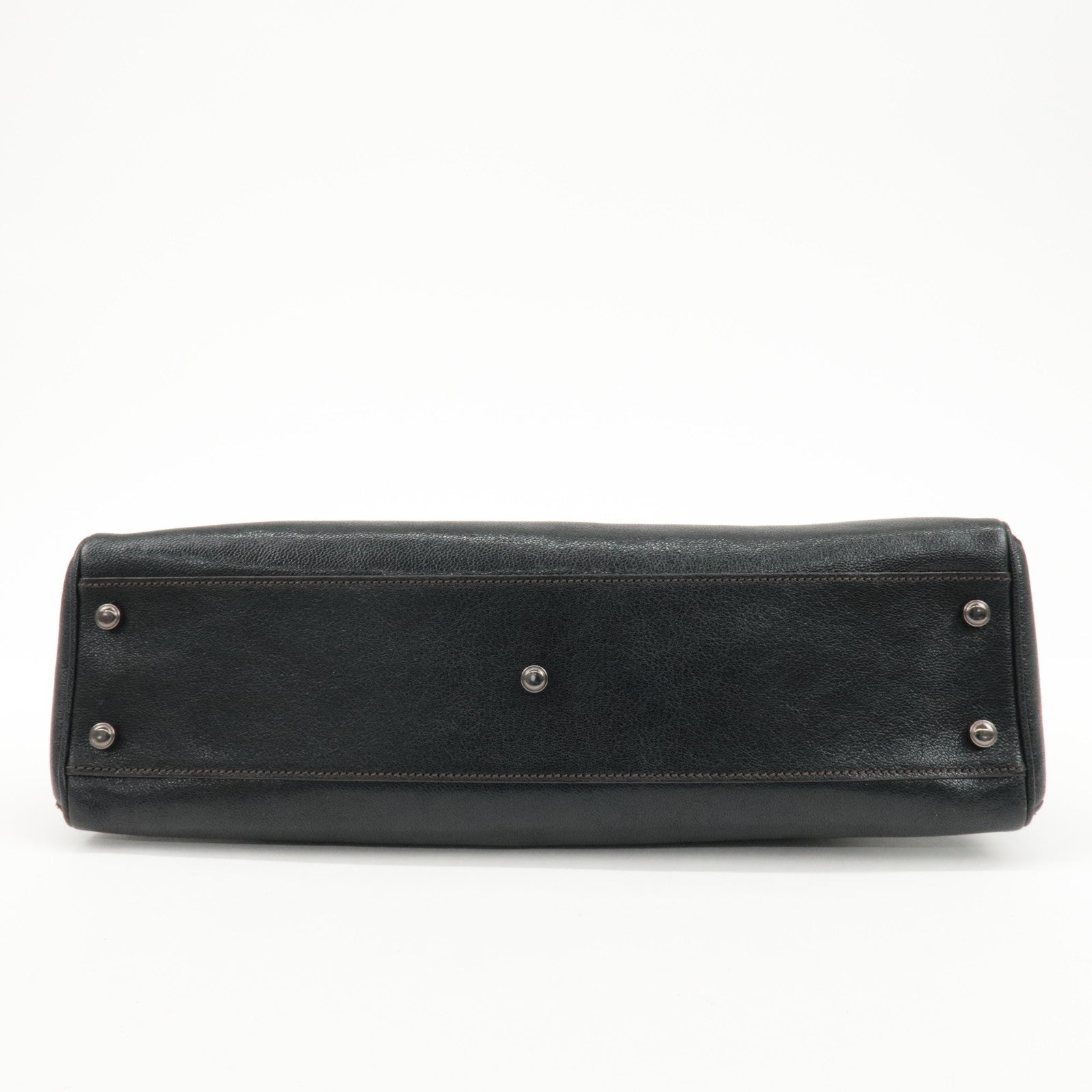 Cartier Must Line Leather Marcello Hand Bag Black Used