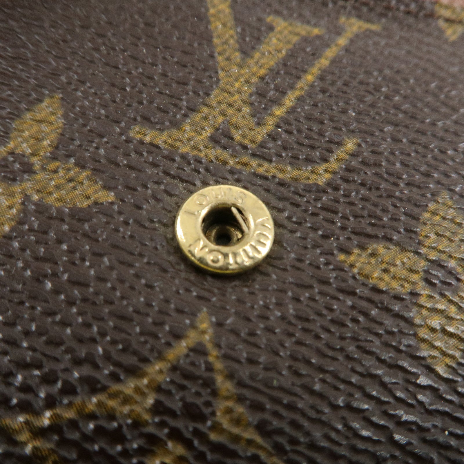 Louis Vuitton Monogram Porte Monnaie Billet Carte Credit M61652 Used