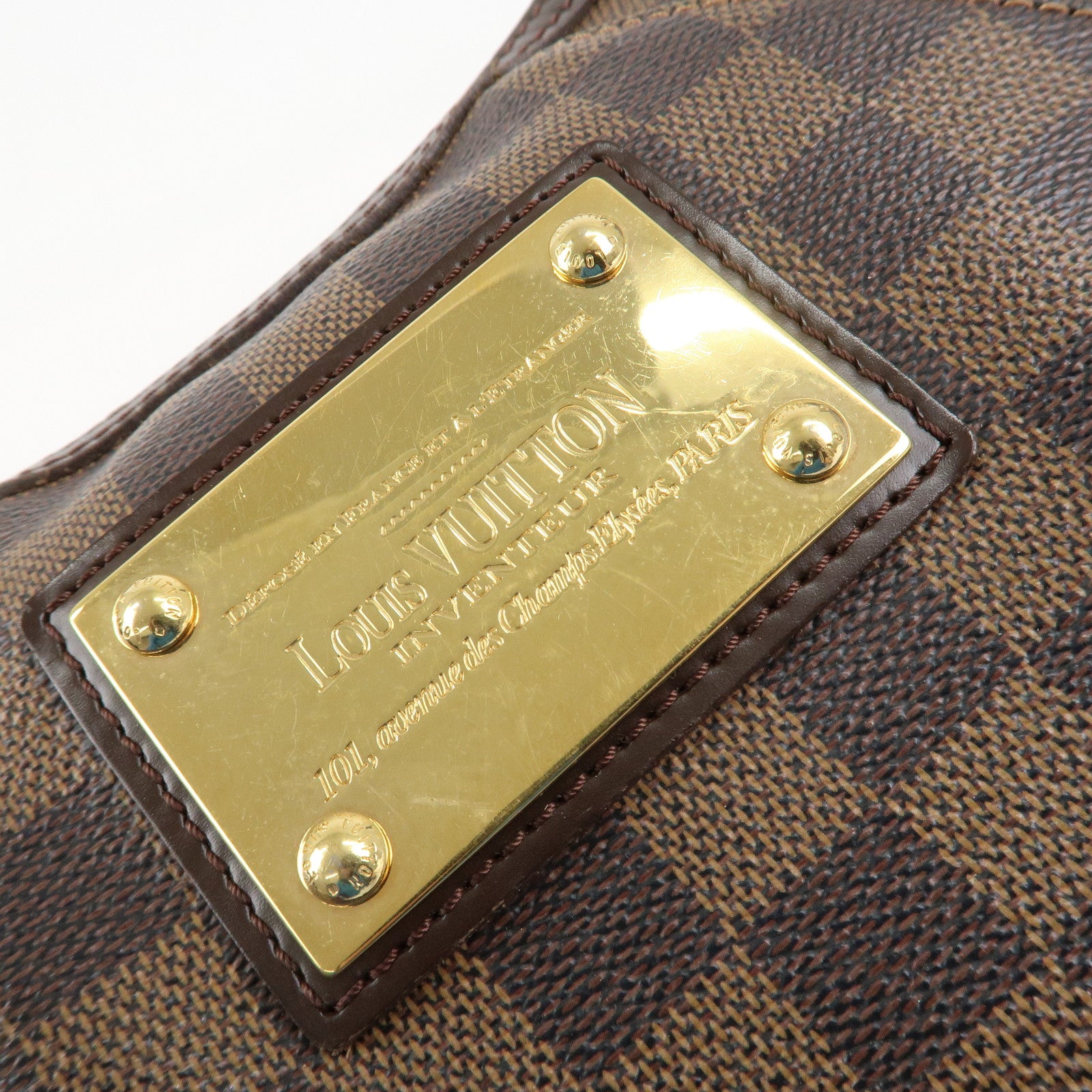 Louis Vuitton Damier Thames PM Shoulder Bag Hand Bag N48180 Used