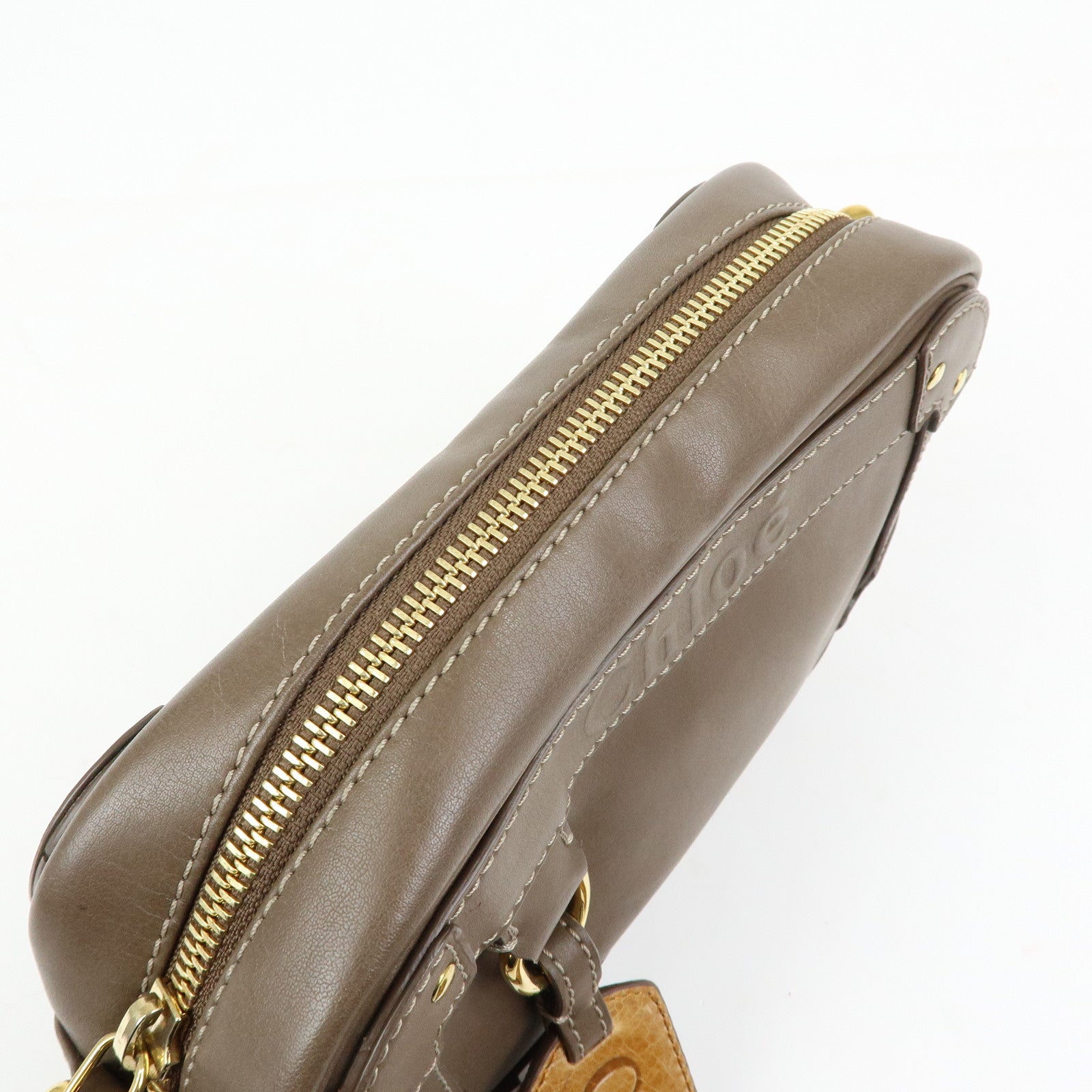 Chloe Eden Leather Tassel Shoulder Bag Crossbody Bag Brown