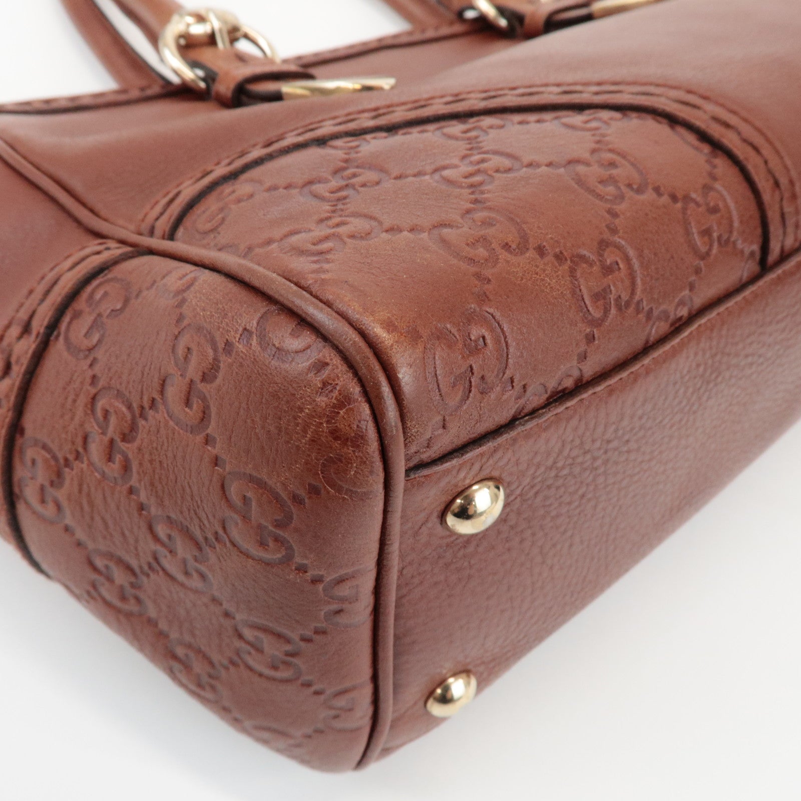 GUCCI Guccissima Leather Tote Bag Hand Bag Brown 181511