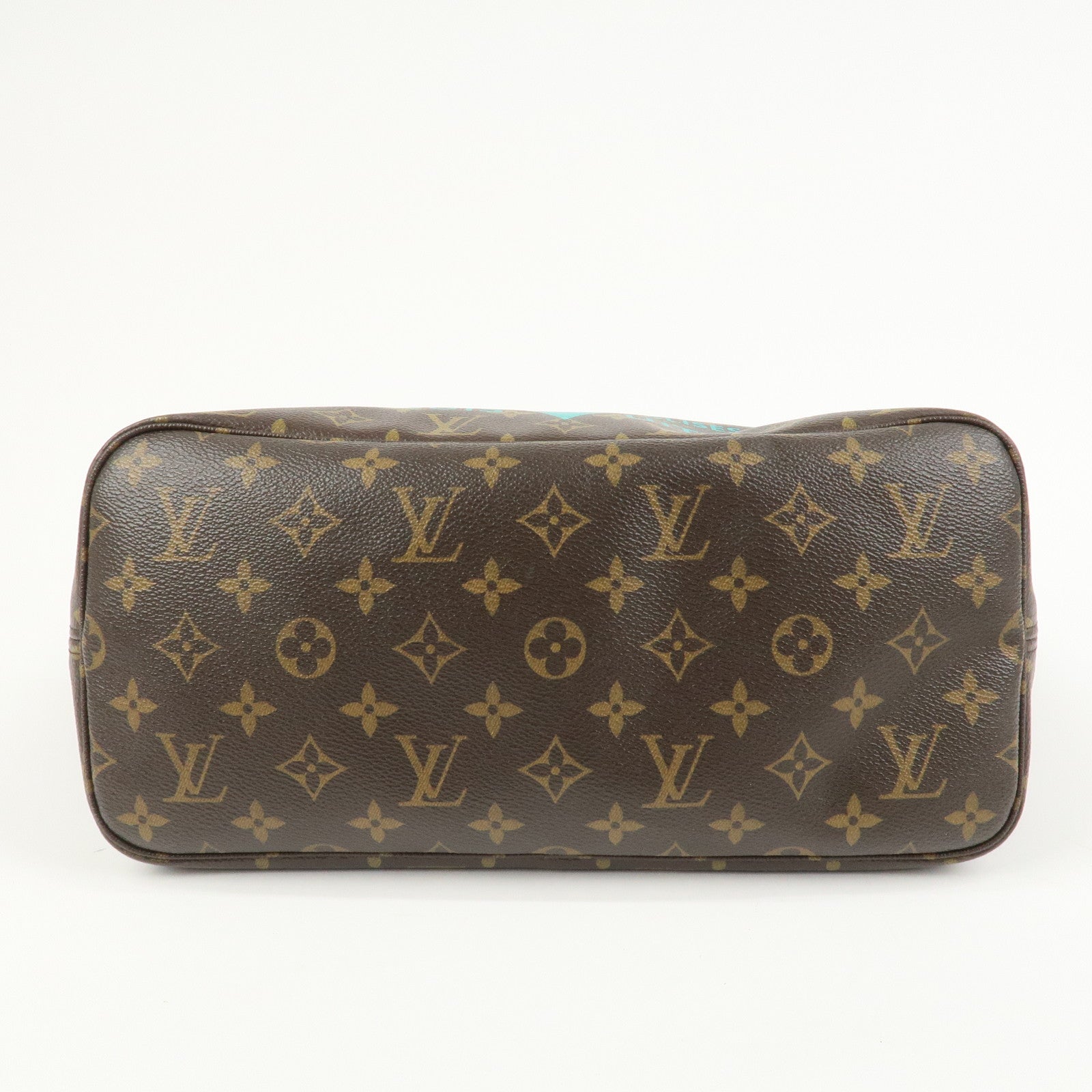 Louis Vuitton Monogram V Neverfull MM Tote Bag Turquoise M41601