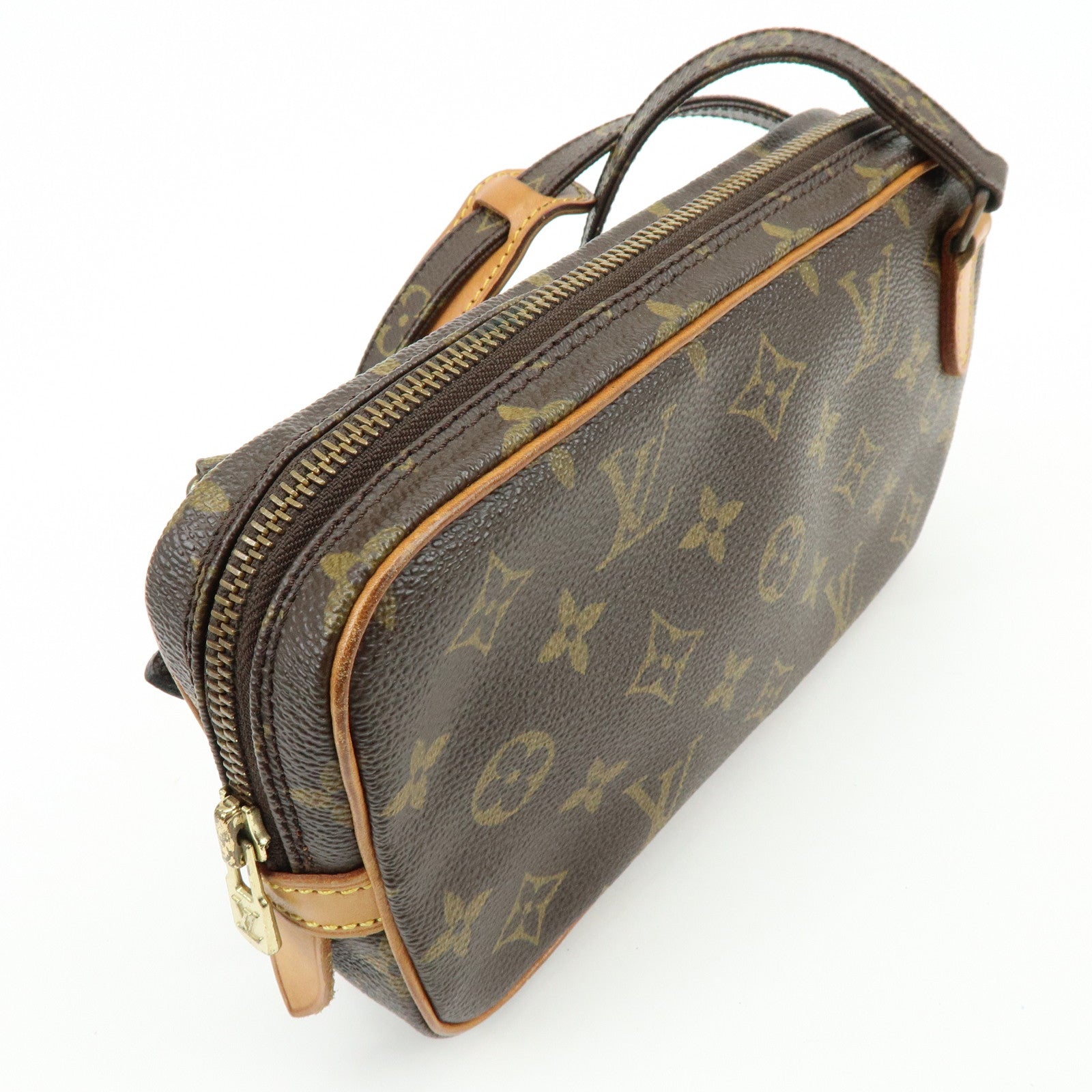 Louis Vuitton Monogram Pochette Marly Bandouliere Bag Brown M51828