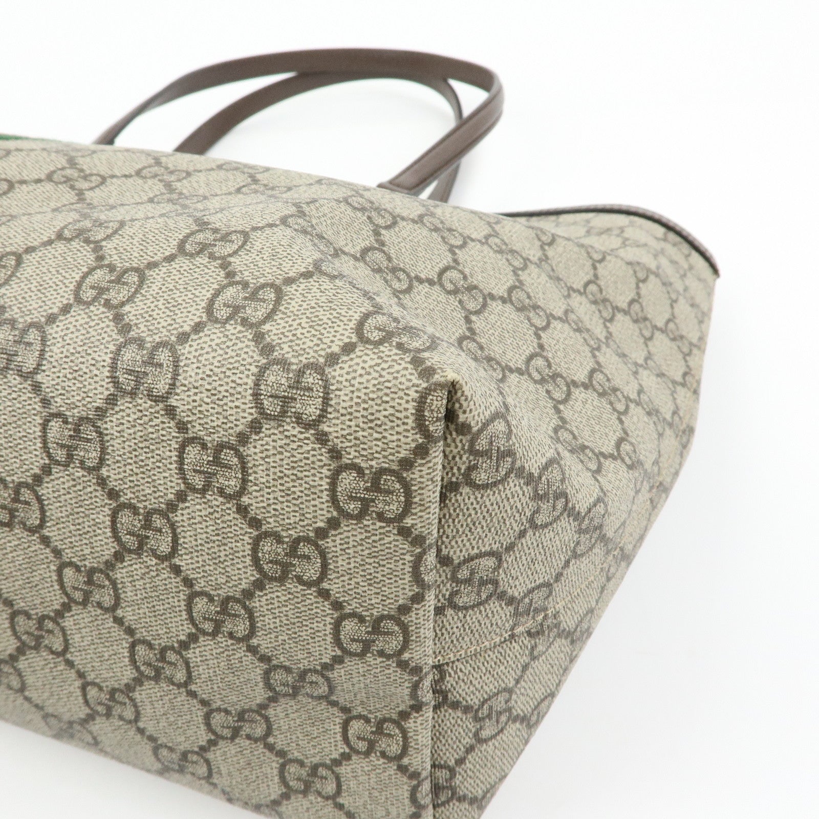 GUCCI Ophidia Sherry Medium Tote Shoulder Bag Beige Brown 631685