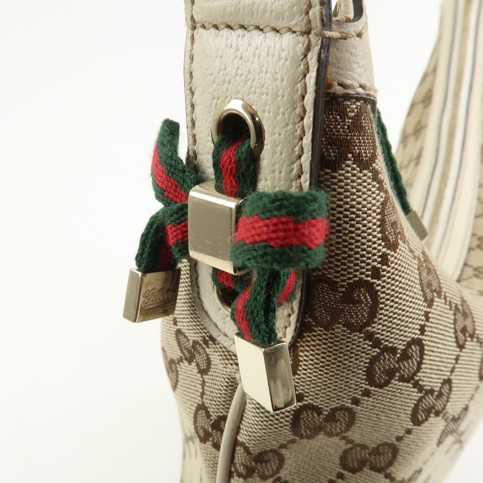 GUCCI Princy Sherry Leather Shoulder Bag Hand Bag Brown 162882