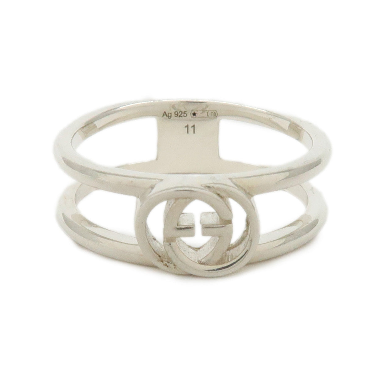 GUCCI Interlocking G Ring SV925 #11 US5.5 EU51 HK12