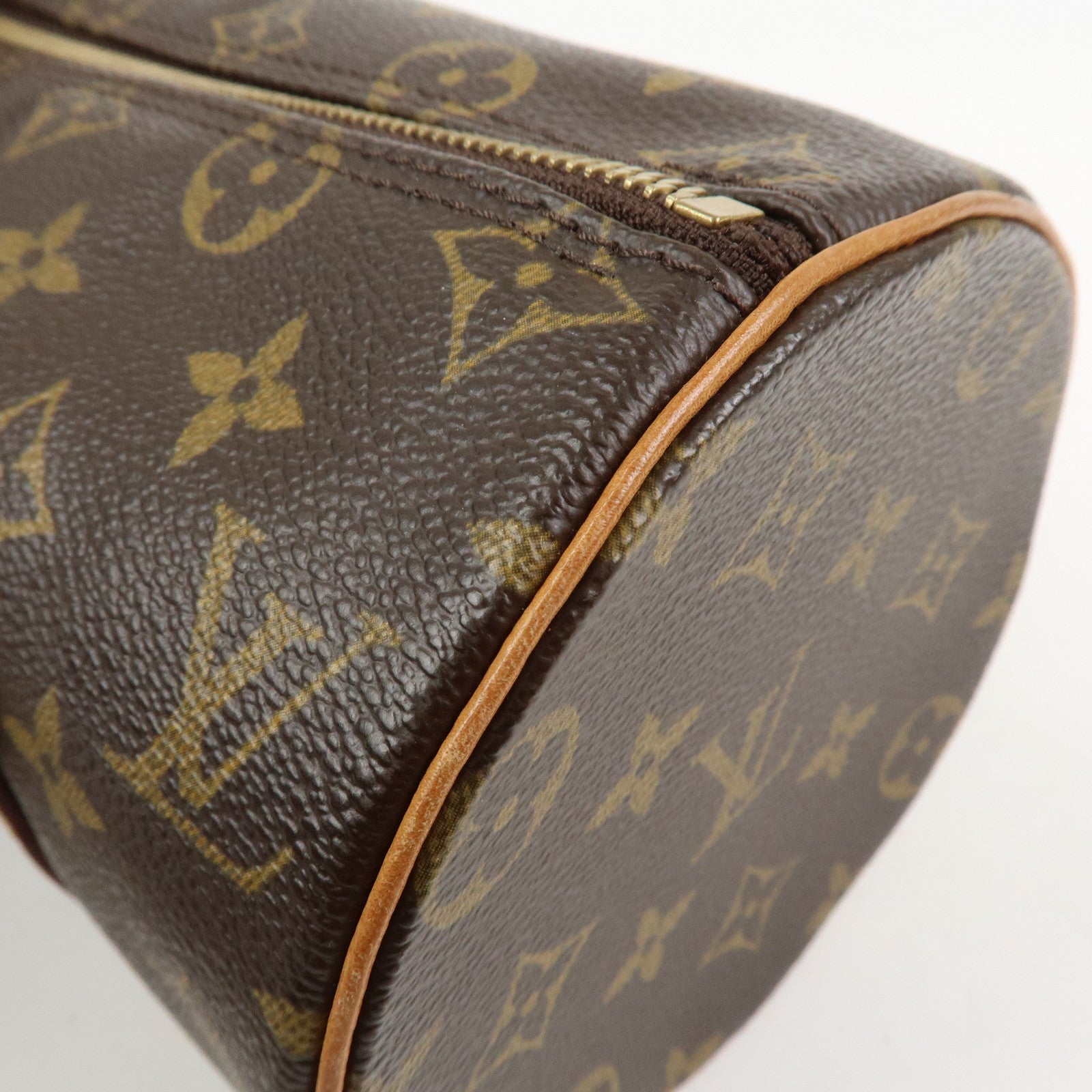 Louis Vuitton Monogram Papillon 26 Hand Bag New Style Brown M51386