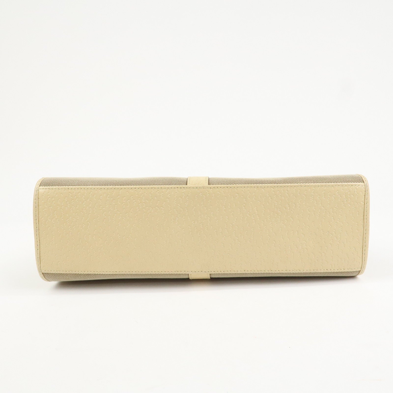 GUCCI Jackie Canvas Leather Shoulder Bag Hand Bag Beige 002.1067