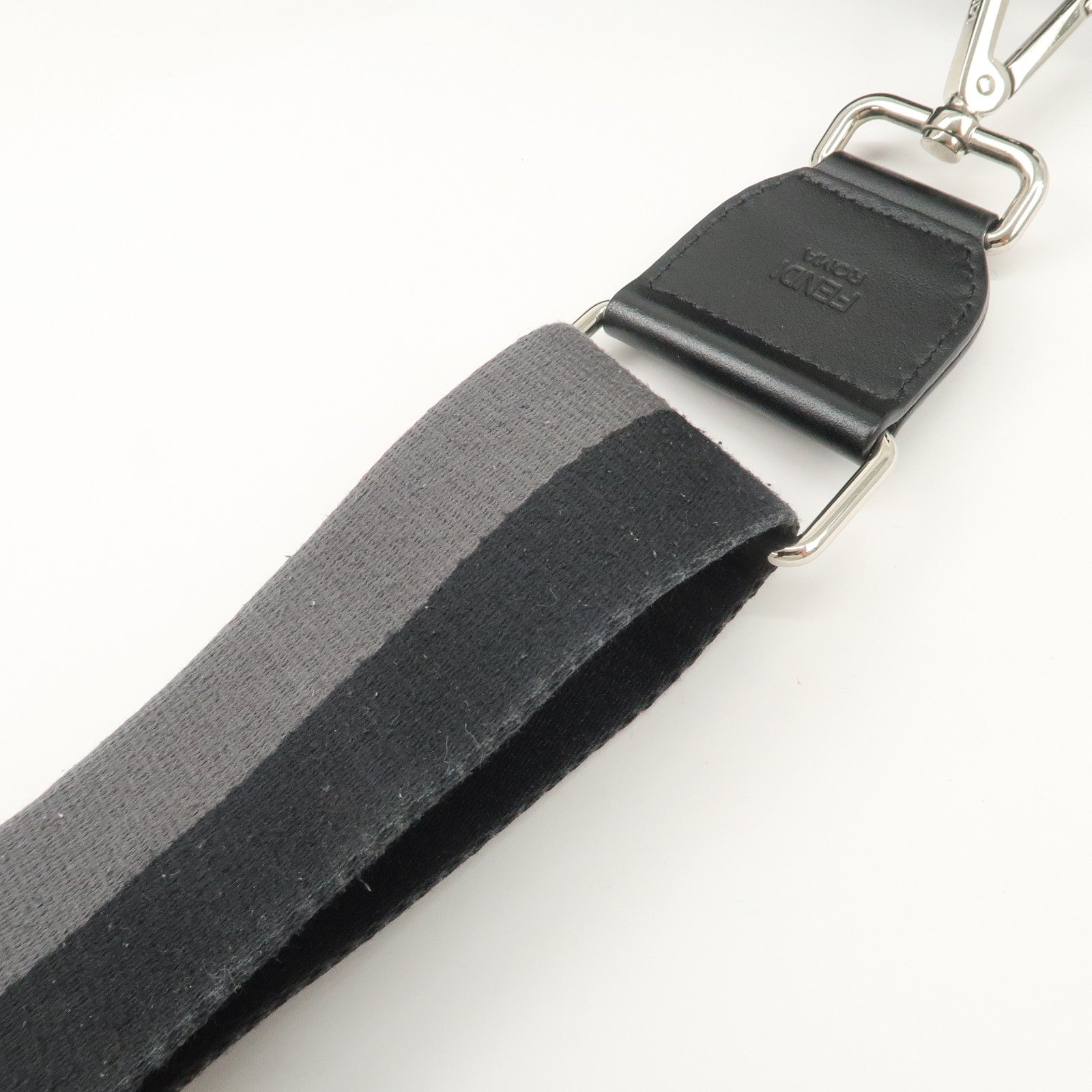 FENDI Peekaboo X-lite Fit Leather 2Way Bag Hand Bag Black Used