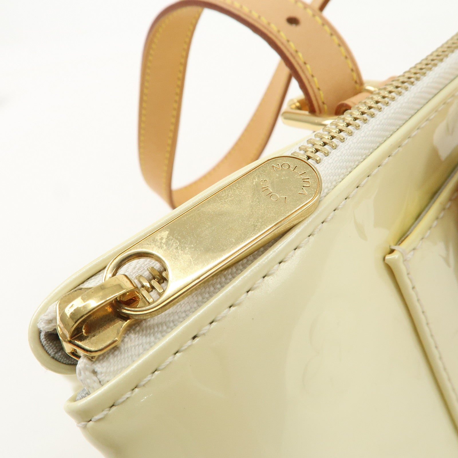 Louis Vuitton Monogram Vernis Rosewood Avenue Hand Bag Perle M93508 Used