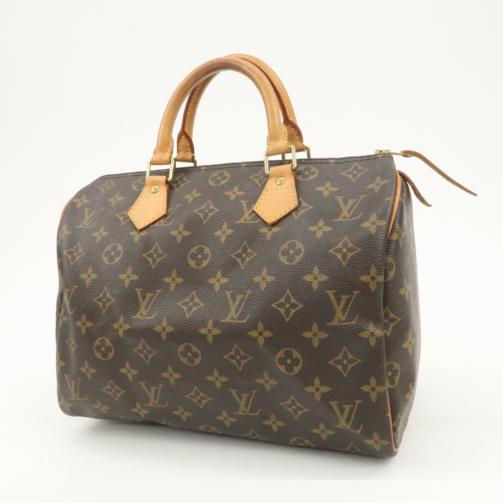 Louis Vuitton Monogram Speedy 30 Boston Bag Hand Bag Brown M41526