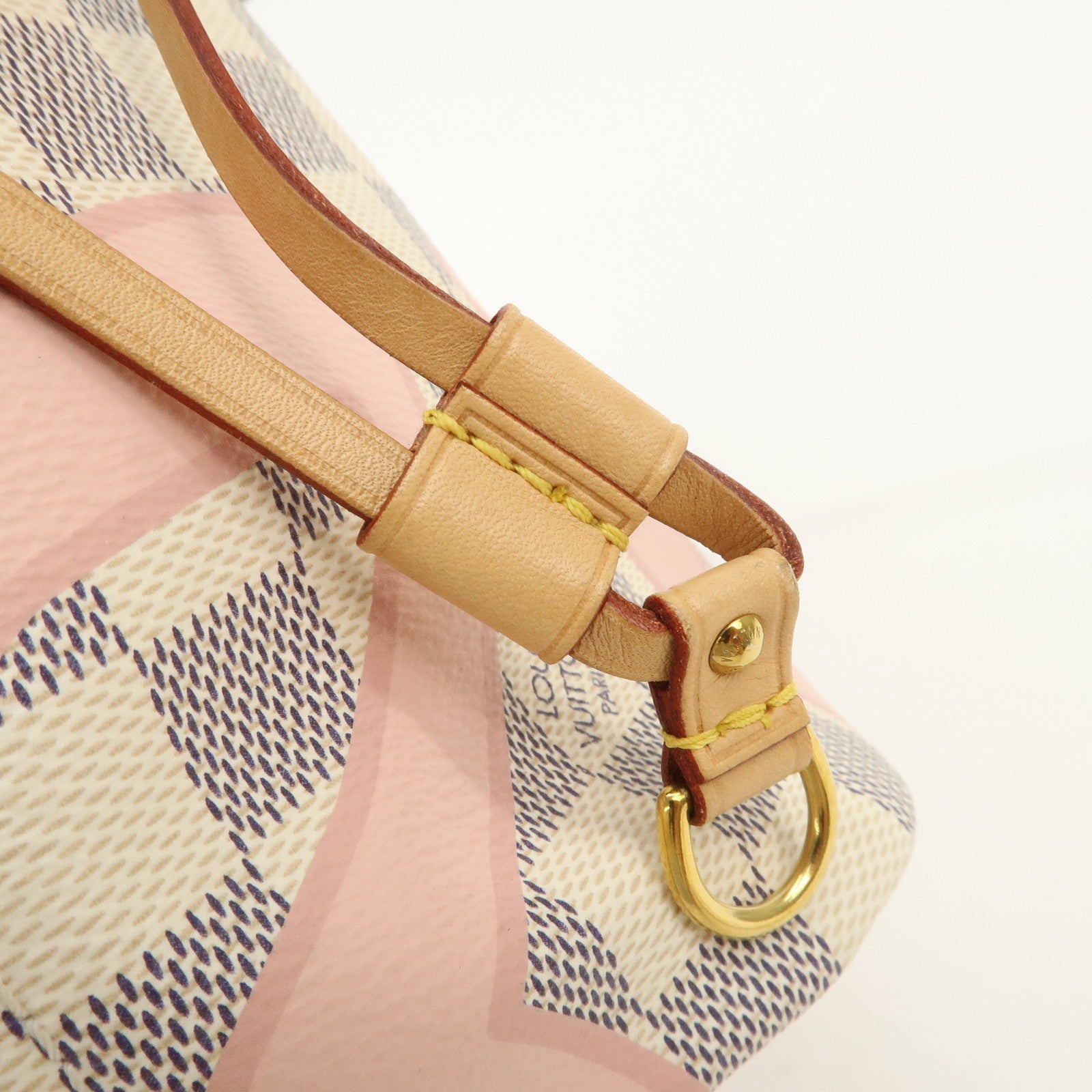 Louis Vuitton Damier Azur Tahiti Neverfull MM Bag & Pouch N41050