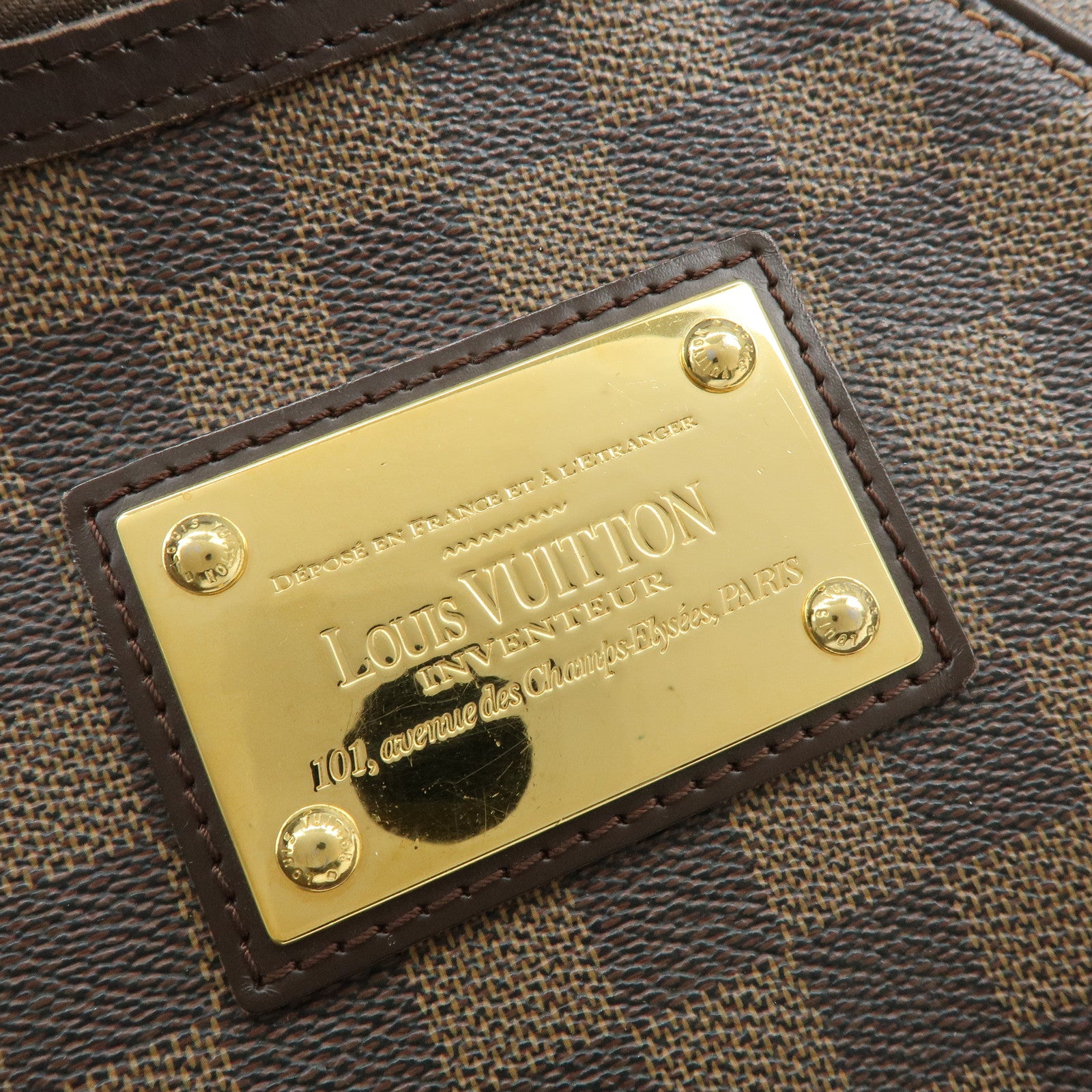 Louis Vuitton Damier Thames GM Shoulder Bag Brown N48181