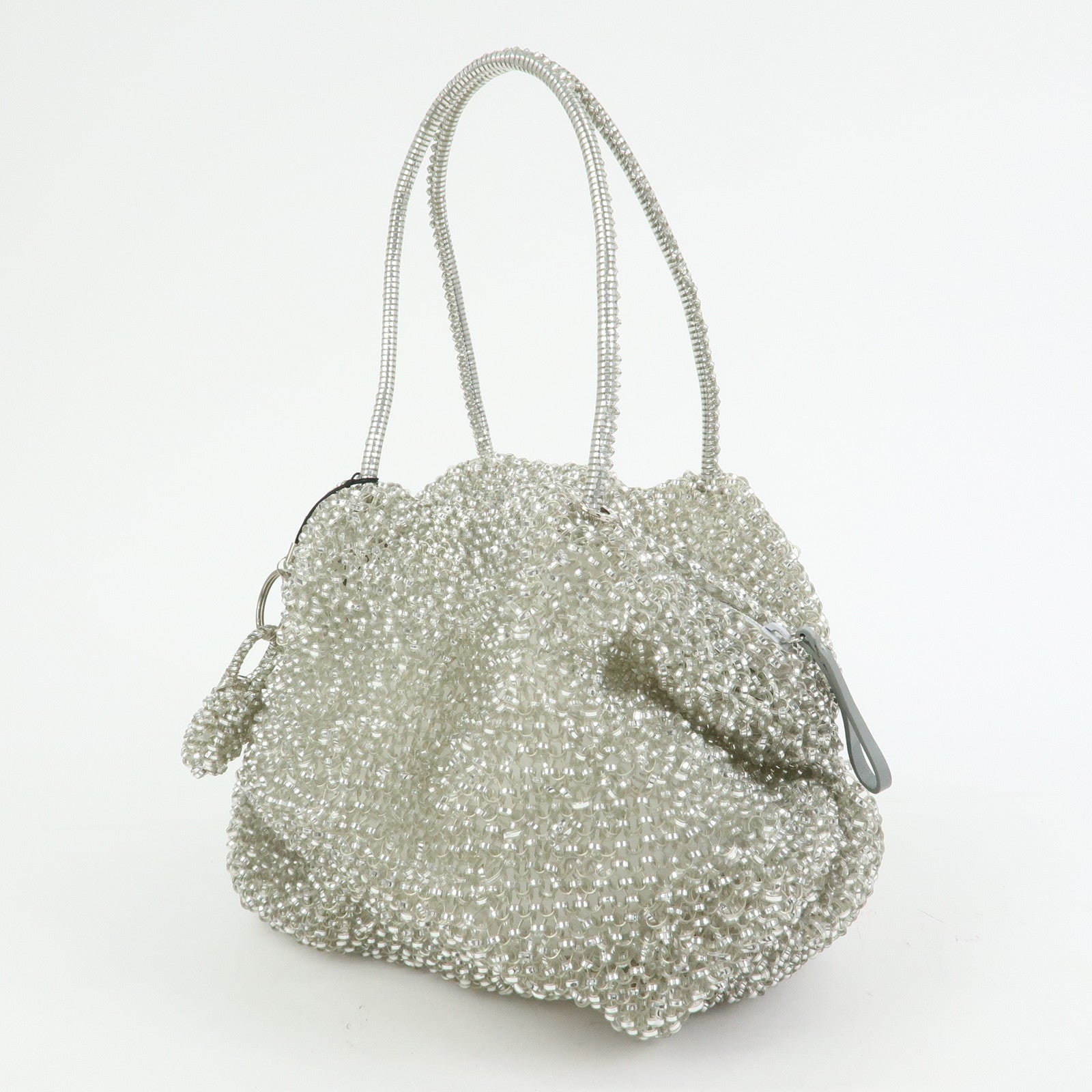 ANTEPRIMA PVC Wire Bag Hand Bag Shoulder Bag Mini Bag Charm Silver