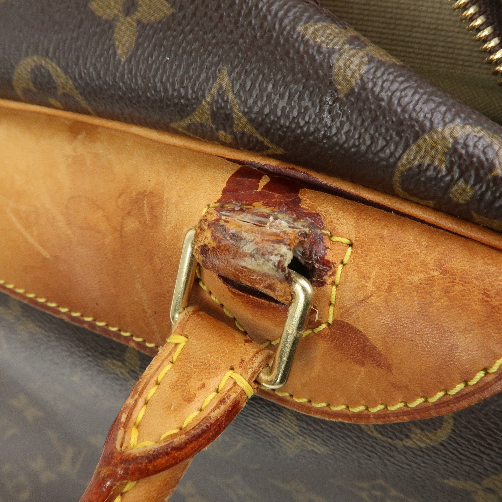 Louis Vuitton Monogram Canvas Deauville Hand Bag Brown M47270