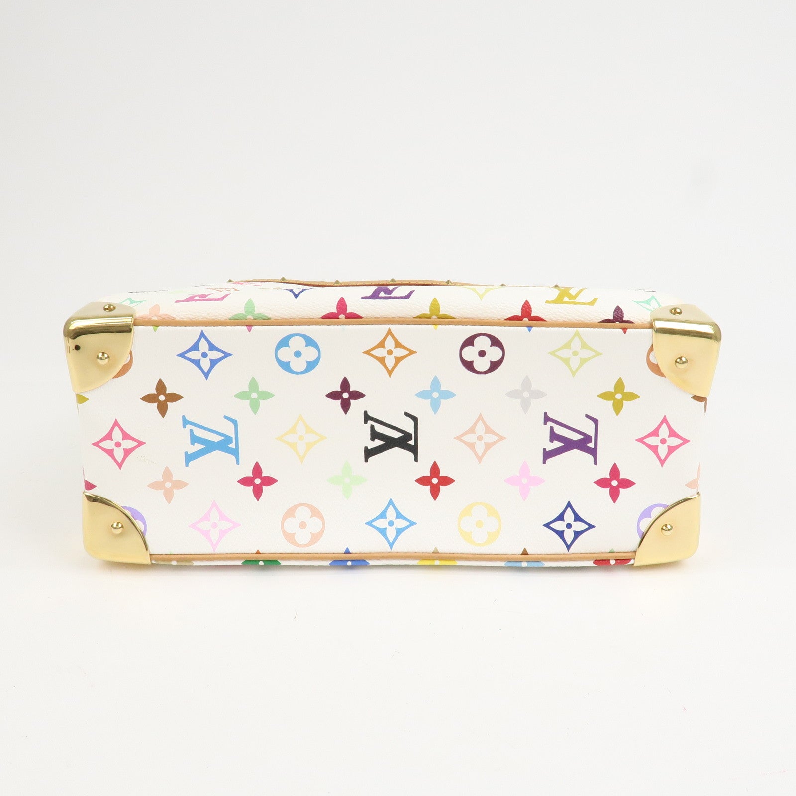 Louis Vuitton Monogram Multicolor Trouville Hand Bag Blanc M92663