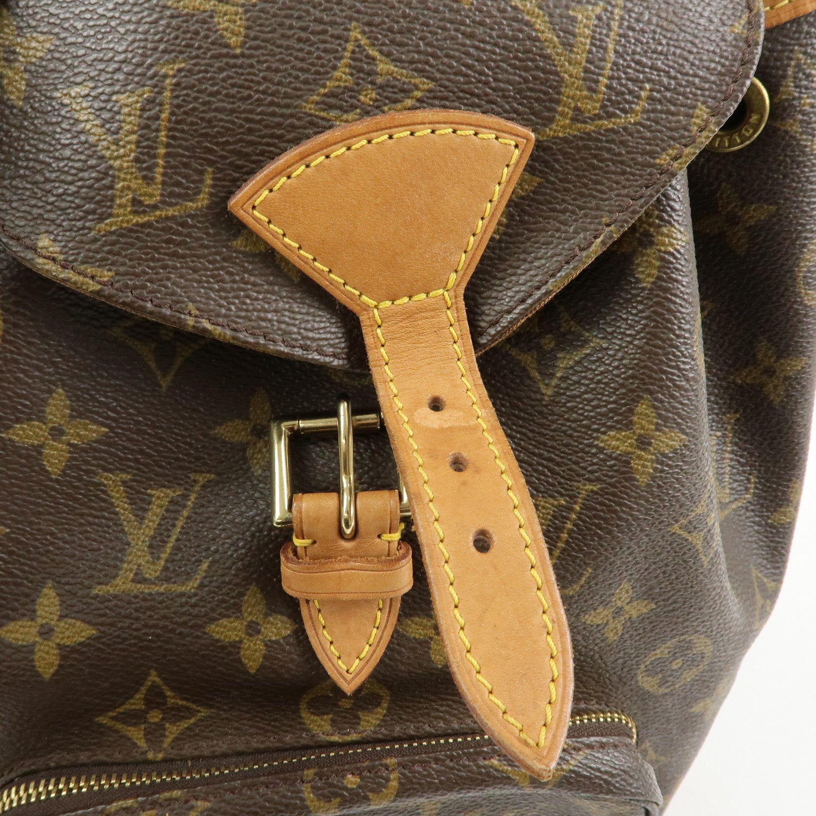Louis Vuitton Monogram Montsouris MM Backpack Rucksack Brown M51136