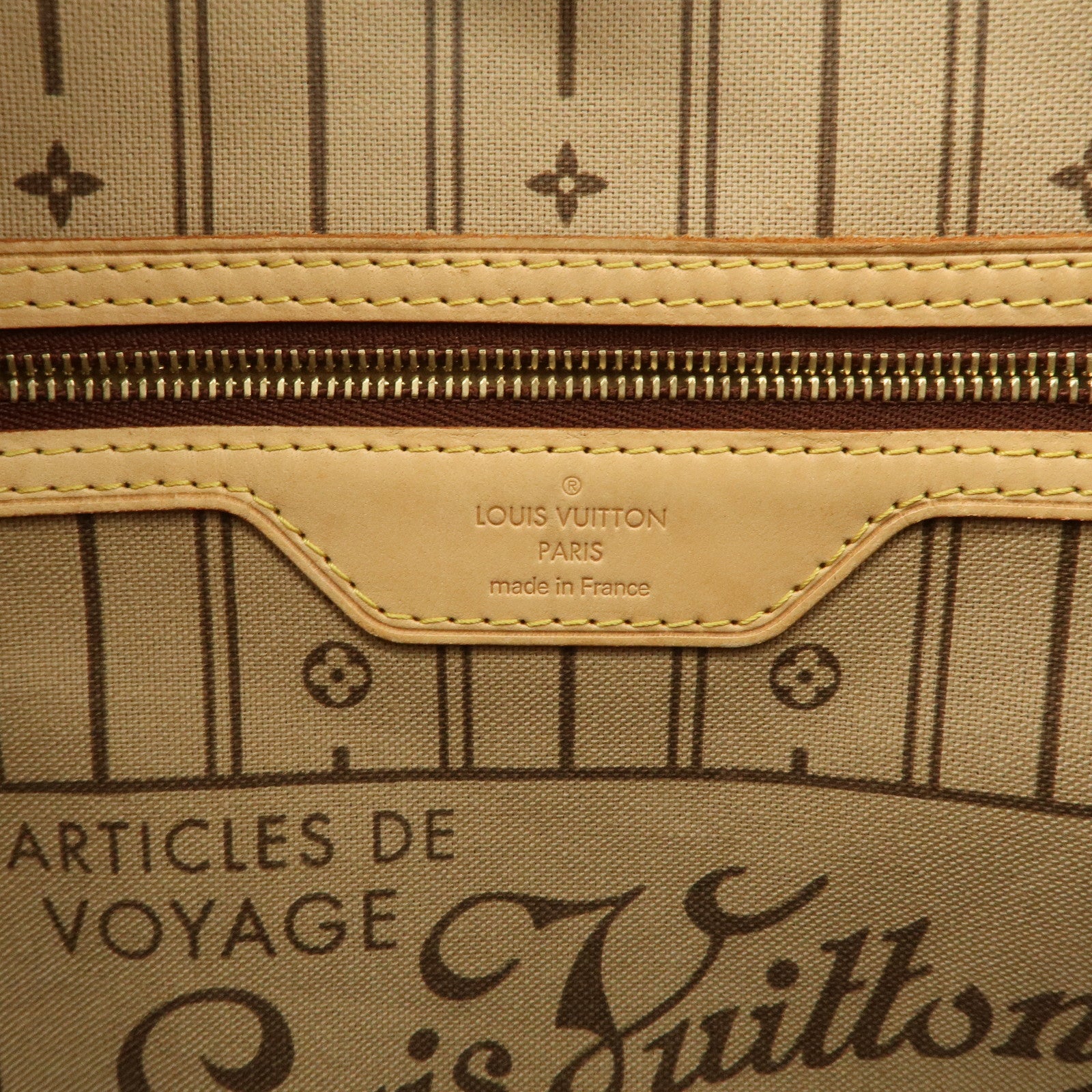 Louis Vuitton Monogram Neverfull MM Tote Bag Brown M40156