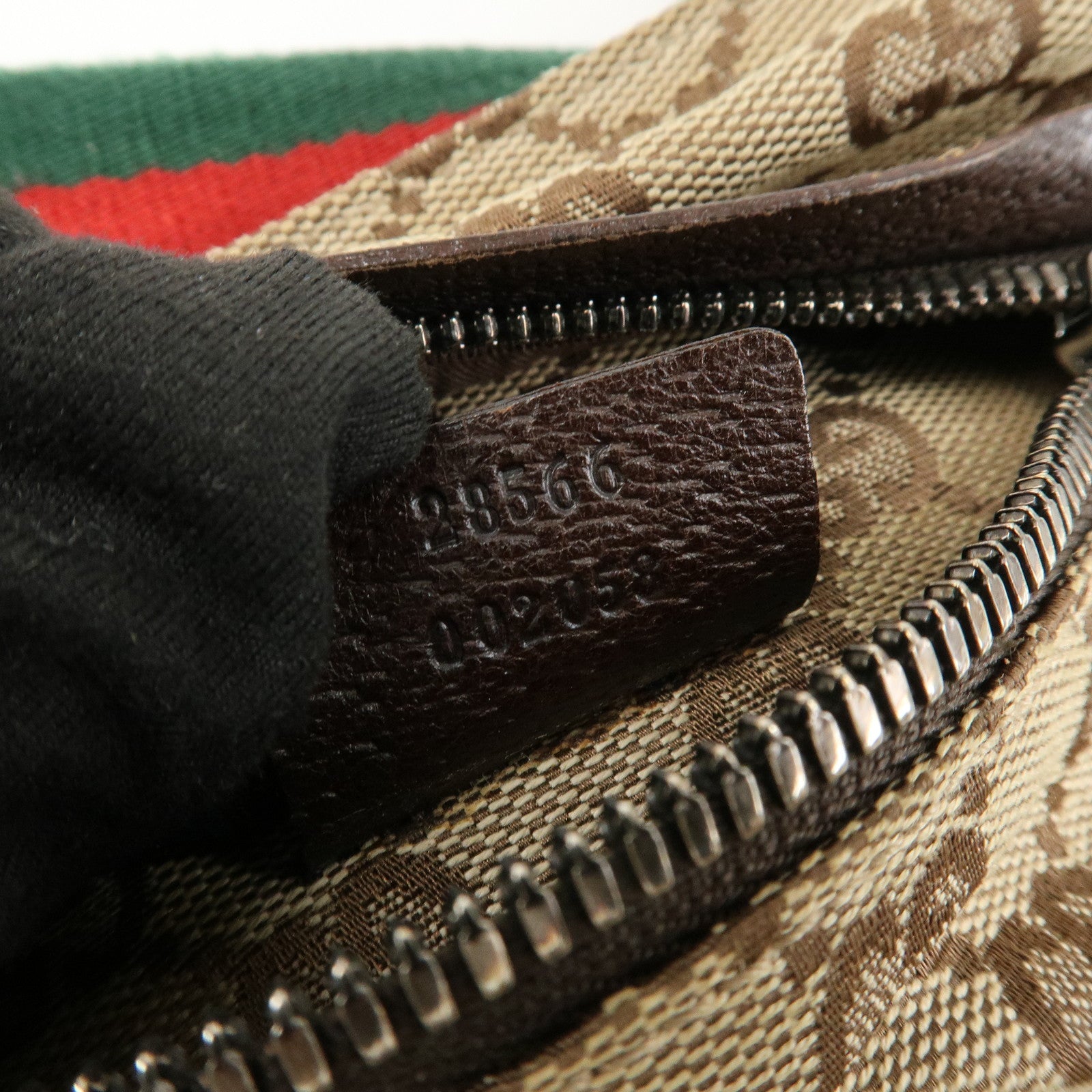 GUCCI GG Canvas Leather Waist Bag Crossbody Bag Beige Brown 28566 Used