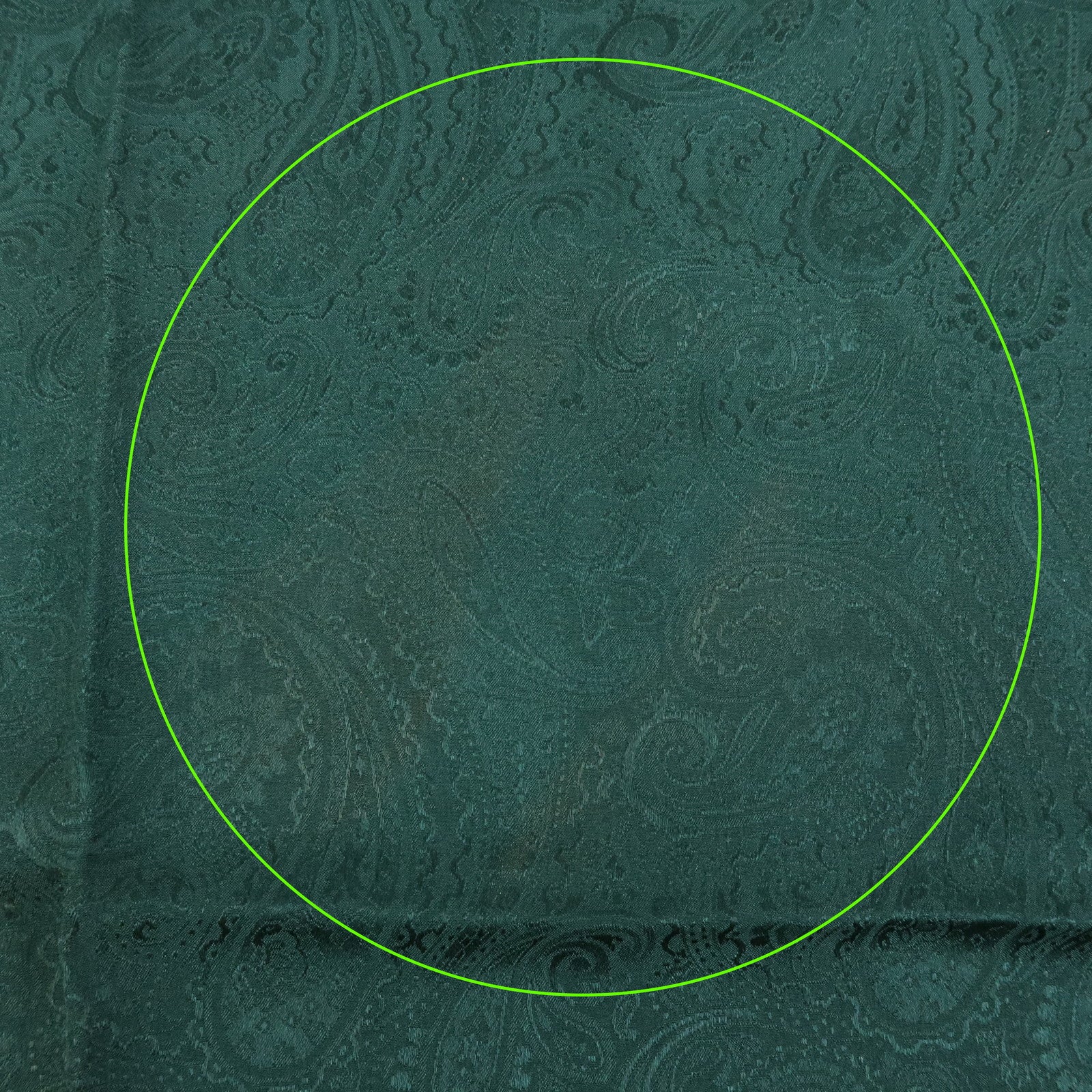 CHANEL COCO Mark Silk 100% Scarf Green Gold