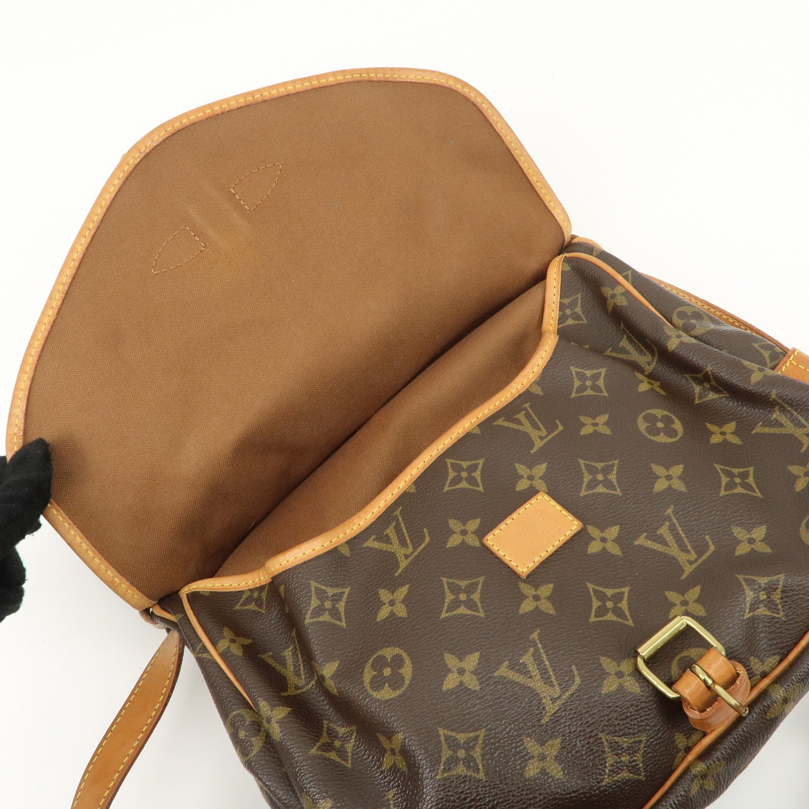 Louis Vuitton Monogram Saumur 30 Shoulder Bag Brown M42256 Used