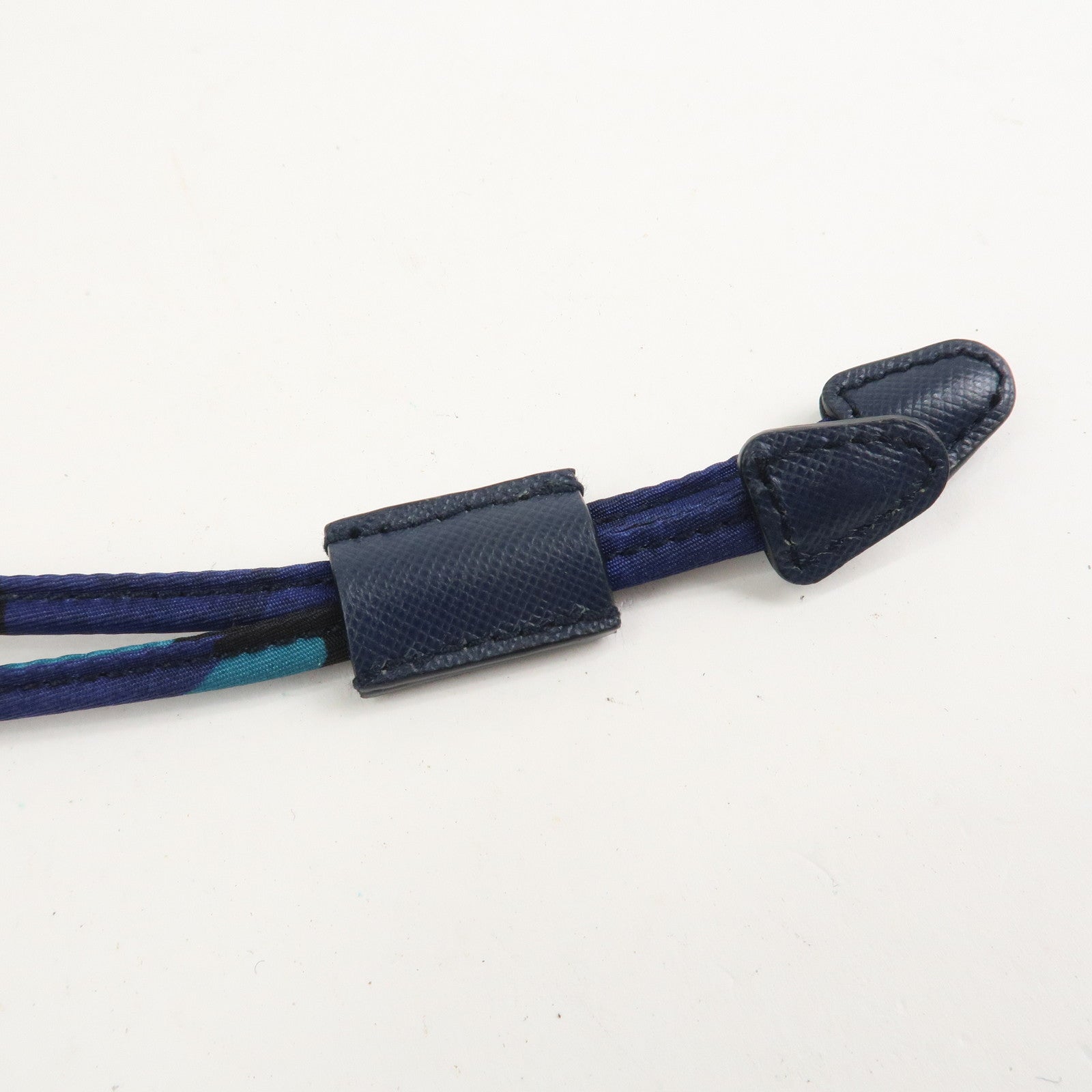 PRADA Triangle Logo Nylon Camouflage Backpack Rucksack Blue