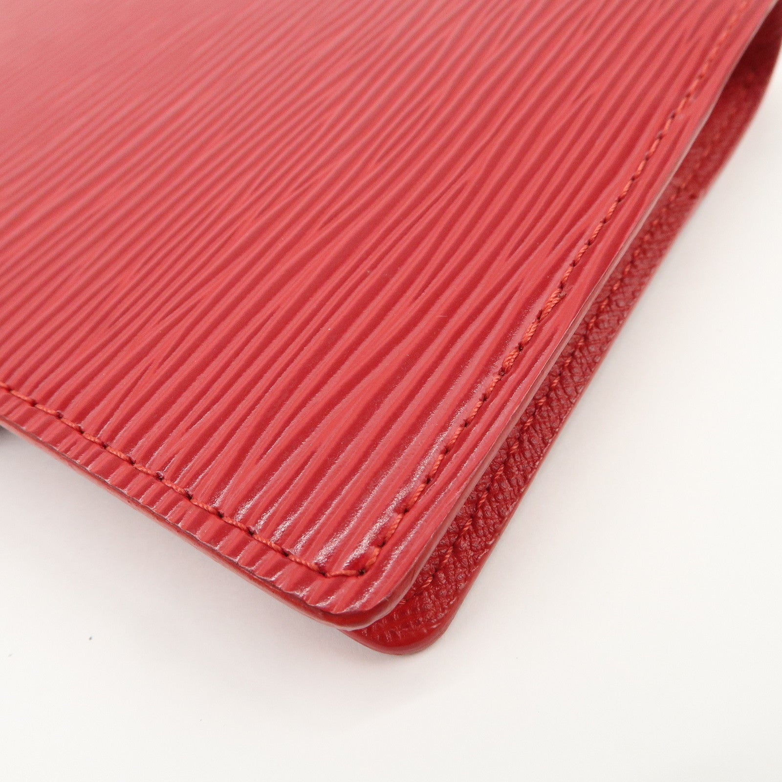 Louis Vuitton Epi Agenda PM Planner Cover Castillian Red R20057