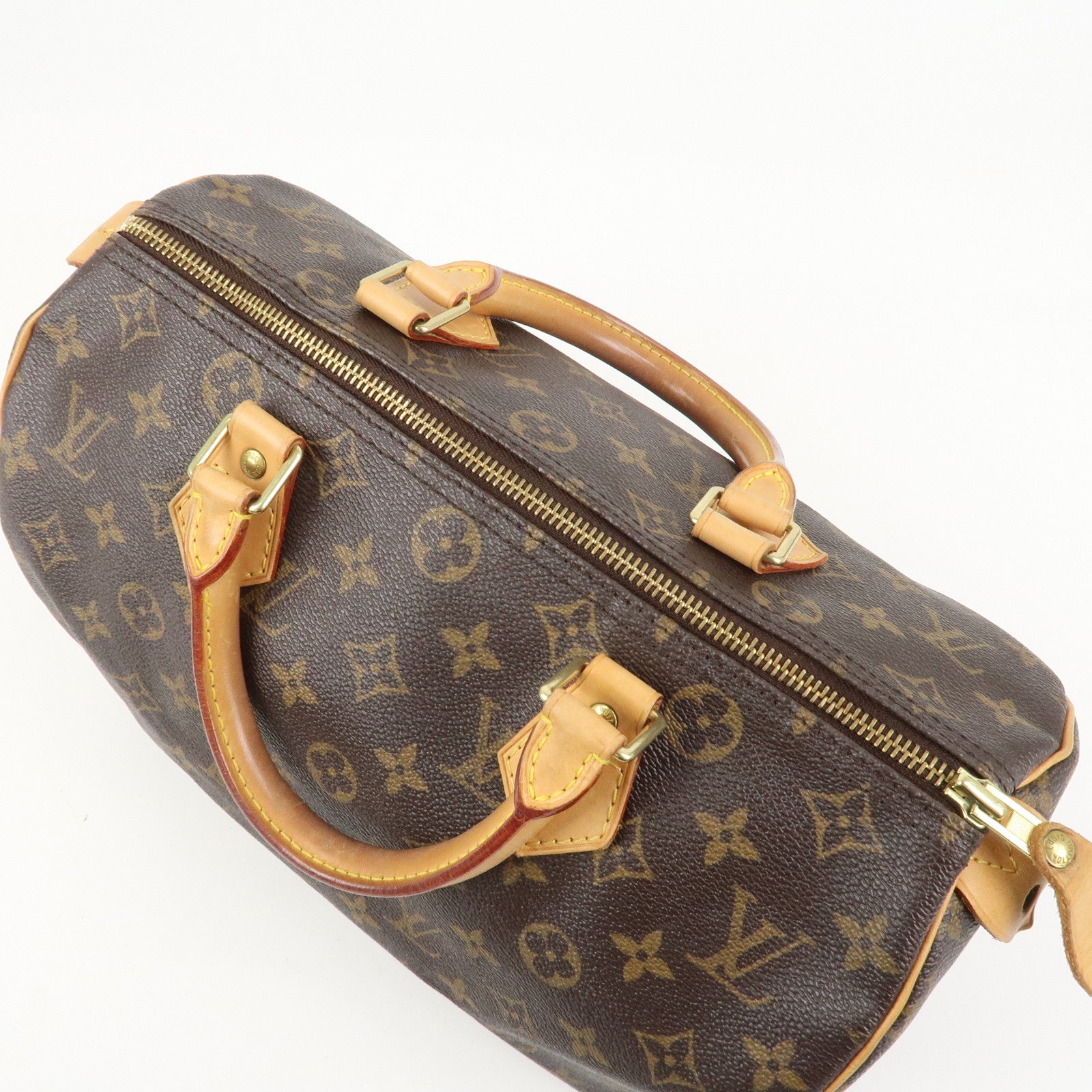 Louis Vuitton Monogram Speedy 30 Boston Bag Hand Bag Brown M41526