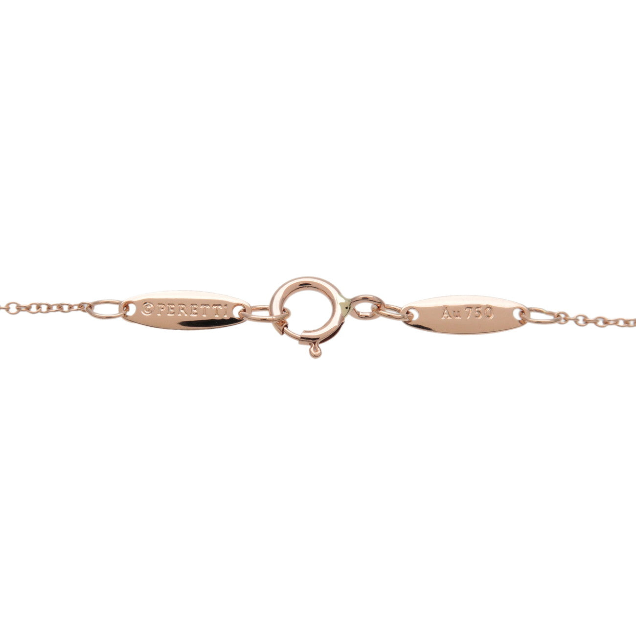 Tiffany & Co Open Heart Necklace K18PG 750PG Rose Gold