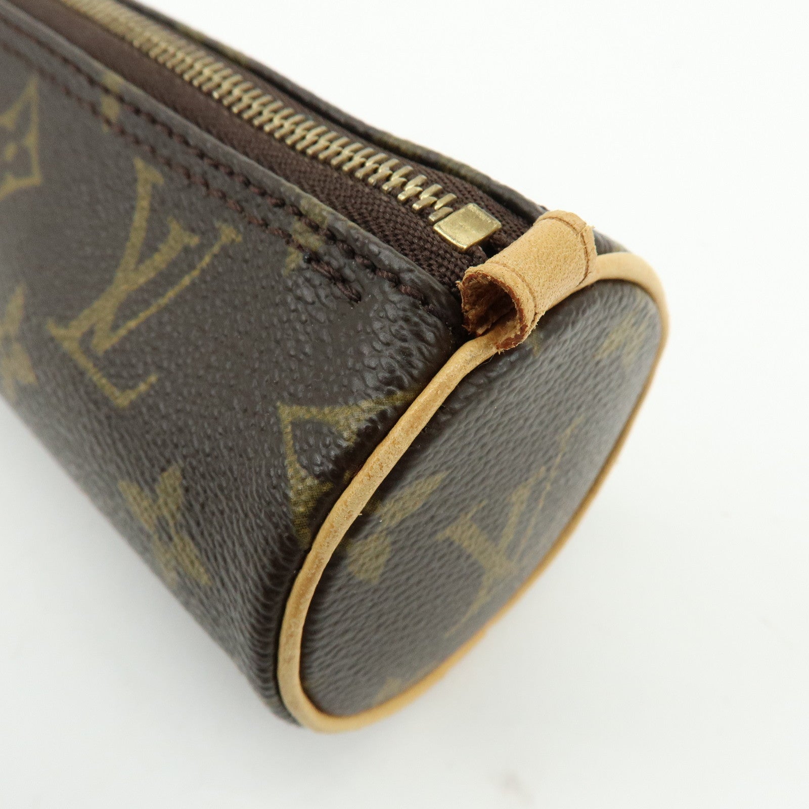 Louis Vuitton Monogram Set of 2 Mini Pouch for Papillon Bag Brown