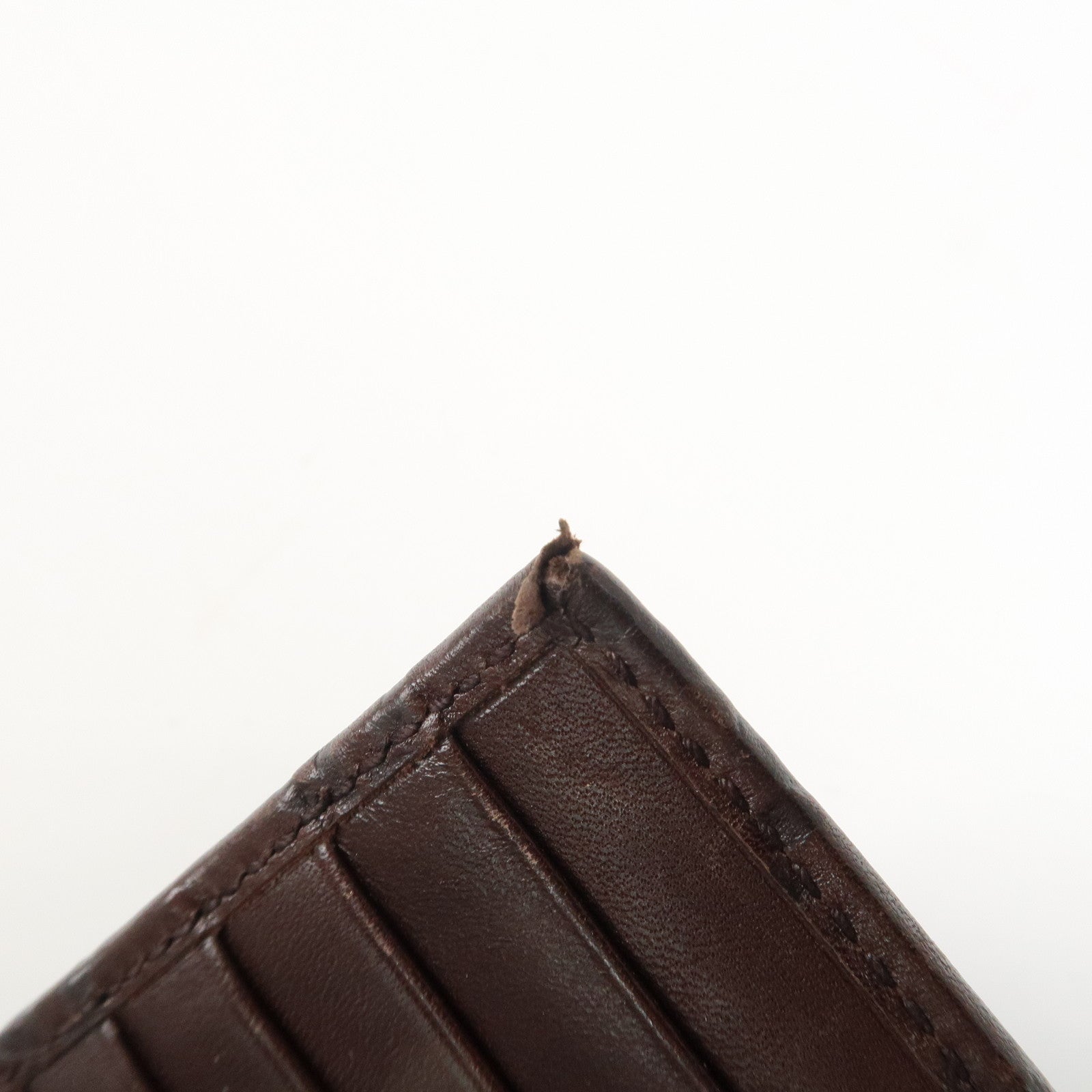 GUCCI Guccissima Leather Planner Cover Dark Brown 115240 Used