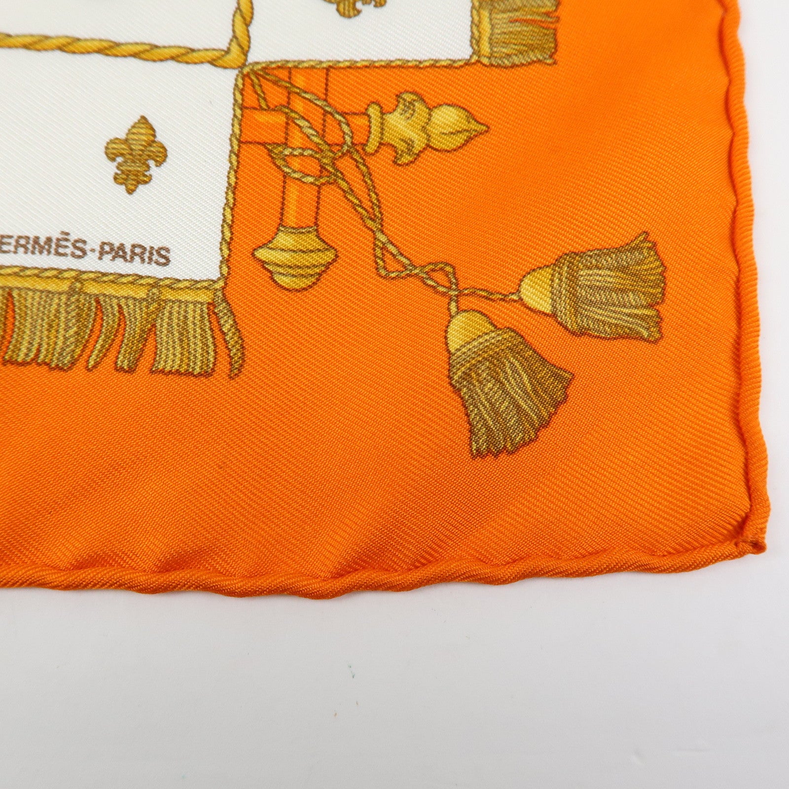 HERMES Carre 45 Silk 100% Scarf VUE DU CAROSSE LA GALERE LA REALE
