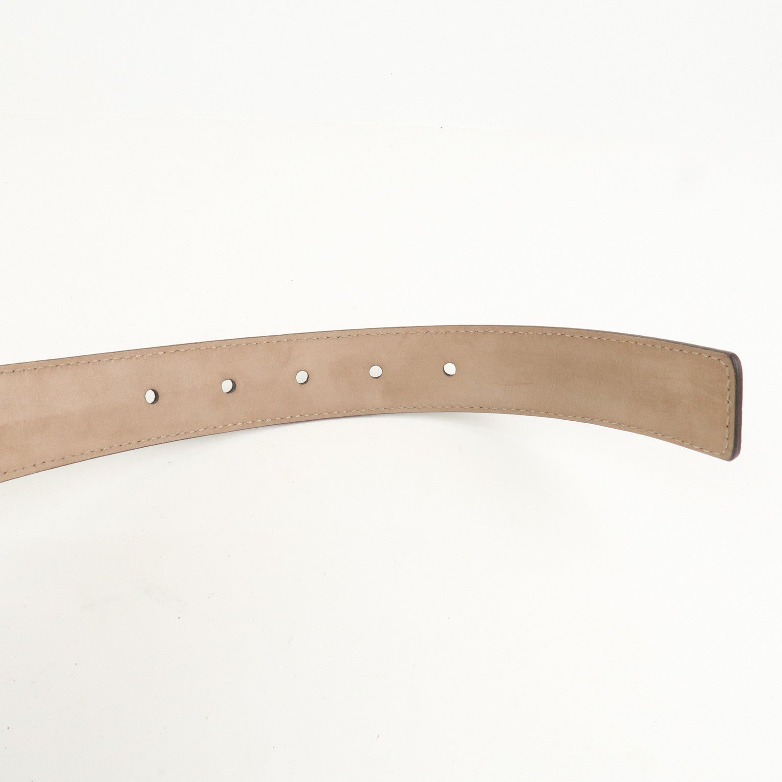 GUCCI Diamante GG Marmont Leather Belt 105/42 Gray 345658