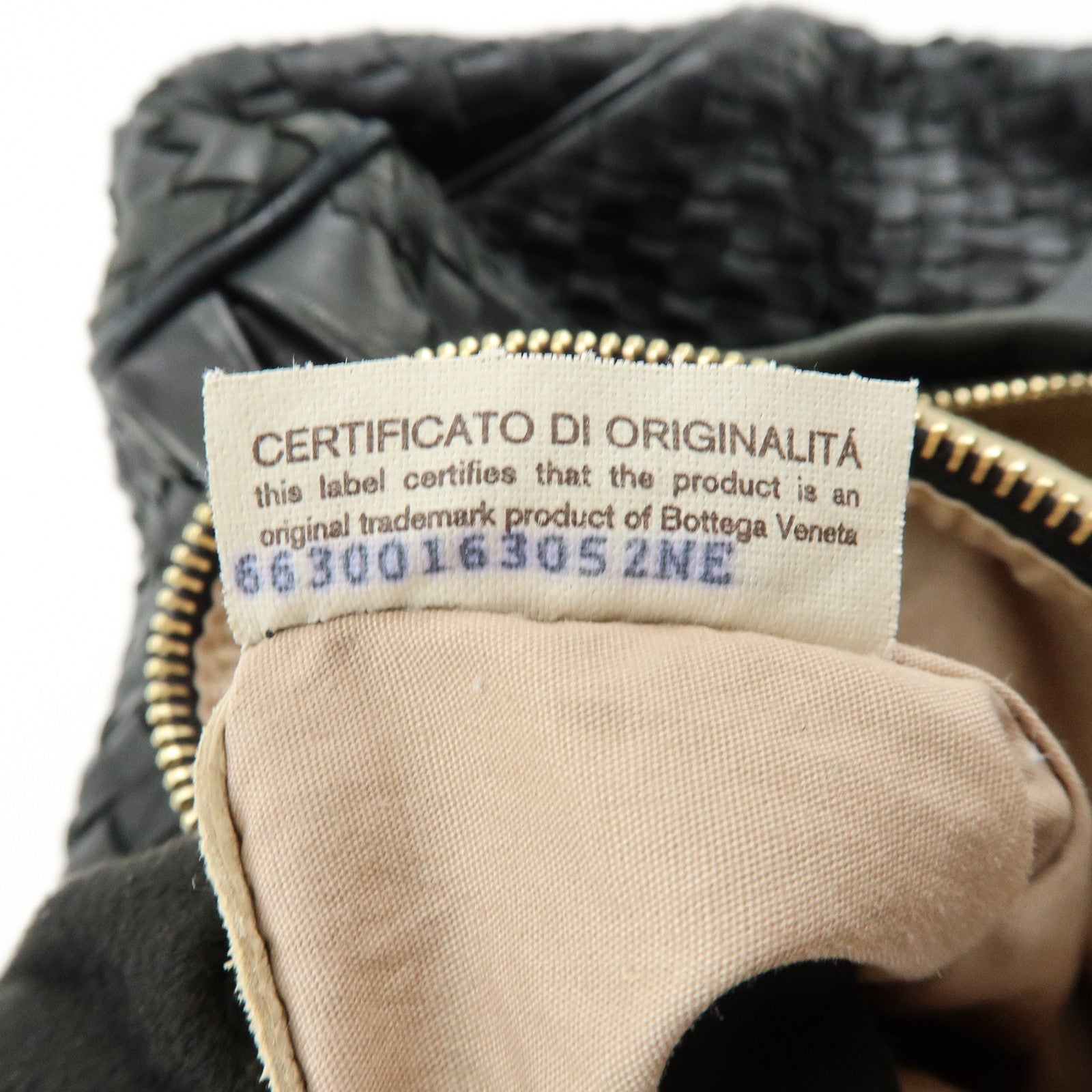 BOTTEGA VENETA Intrecciato Leather Boston Bag Shoulder Bag Black