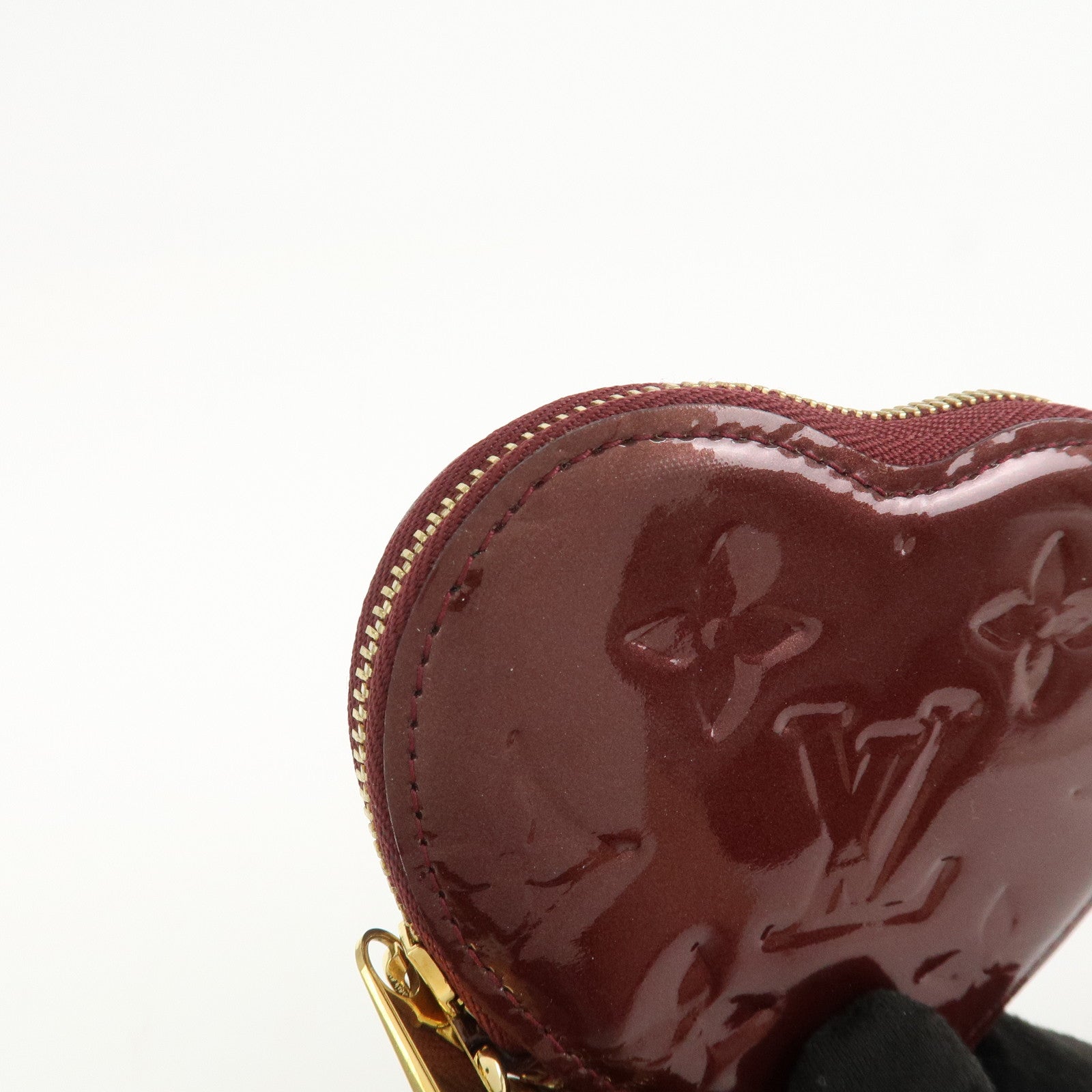 Louis Vuitton Monogram Vernis Porte Monnaie Coeur Coin Case M91480